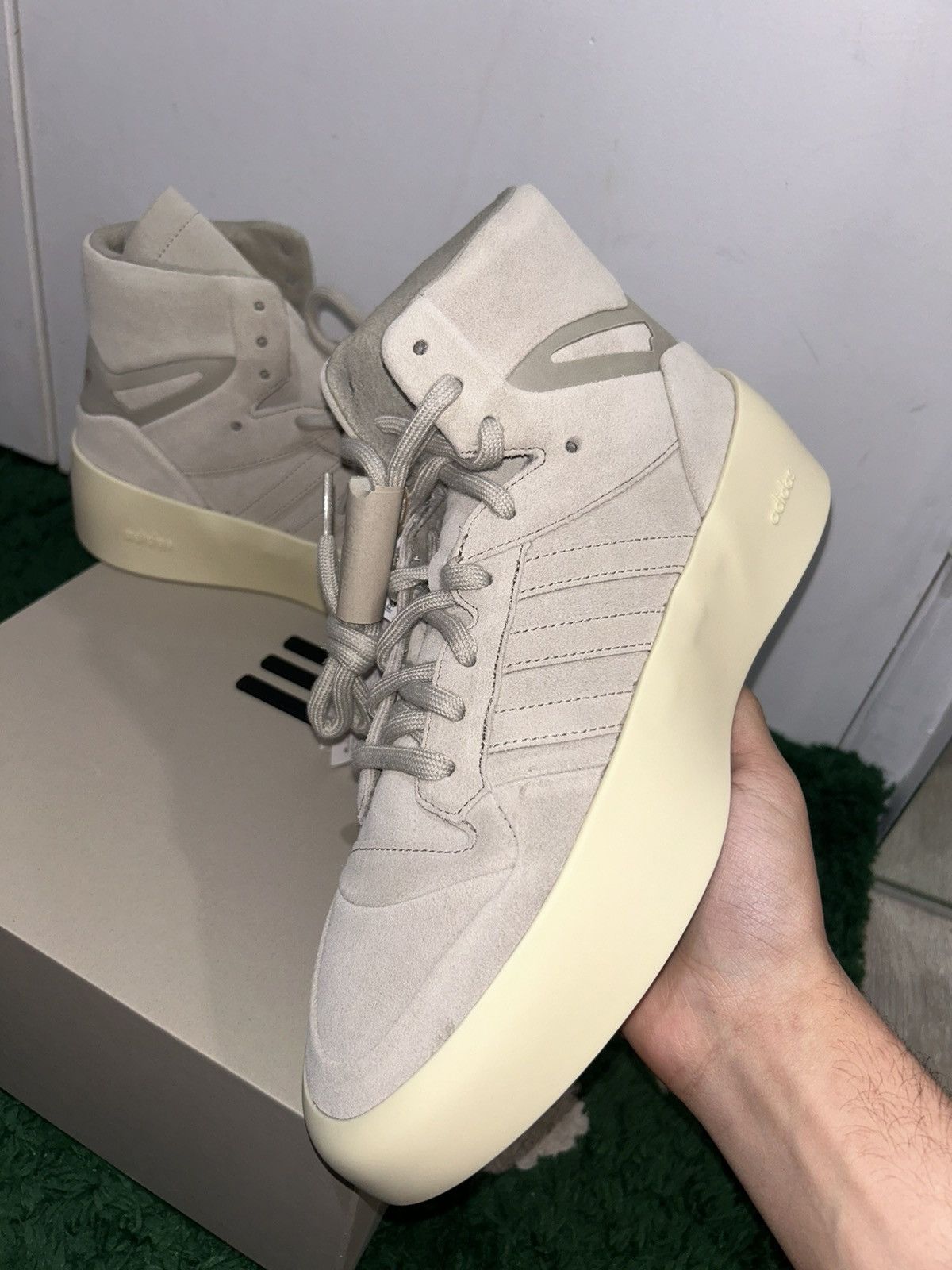 Adidas × Fear of God Size 9.5 - adidas Fear of God Athletics x '86 High Sesame Size US 9.5 / EU 42-43 - 1 Thumbnail