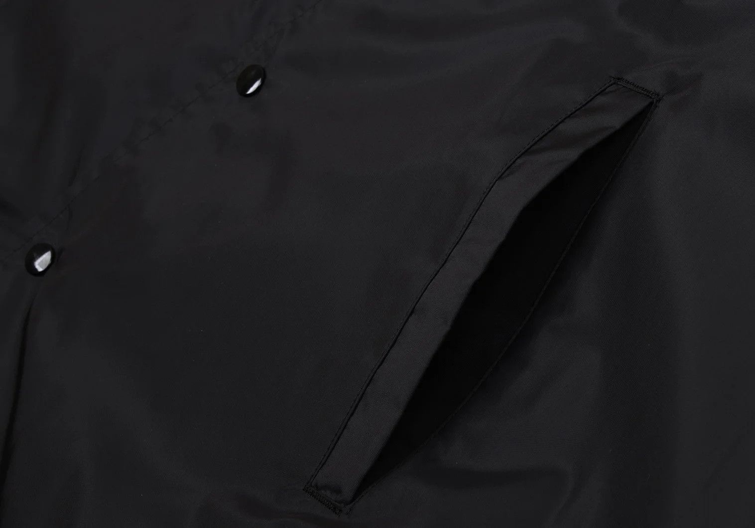 Ganryu Nylon Cape Coach Jacket in Black, Size S Size US S / EU 44-46 / 1 - 13 Thumbnail