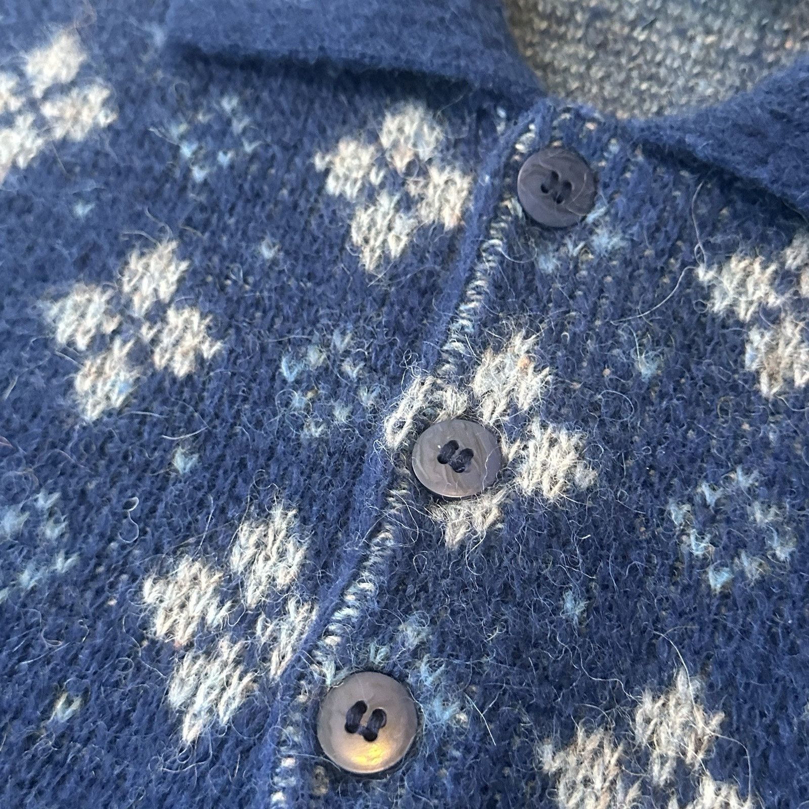 Vintage VTG Hilda Ltd Mens Sweater Wool Iceland Size XL Blue Fair Size US L / EU 52-54 / 3 - 5 Thumbnail