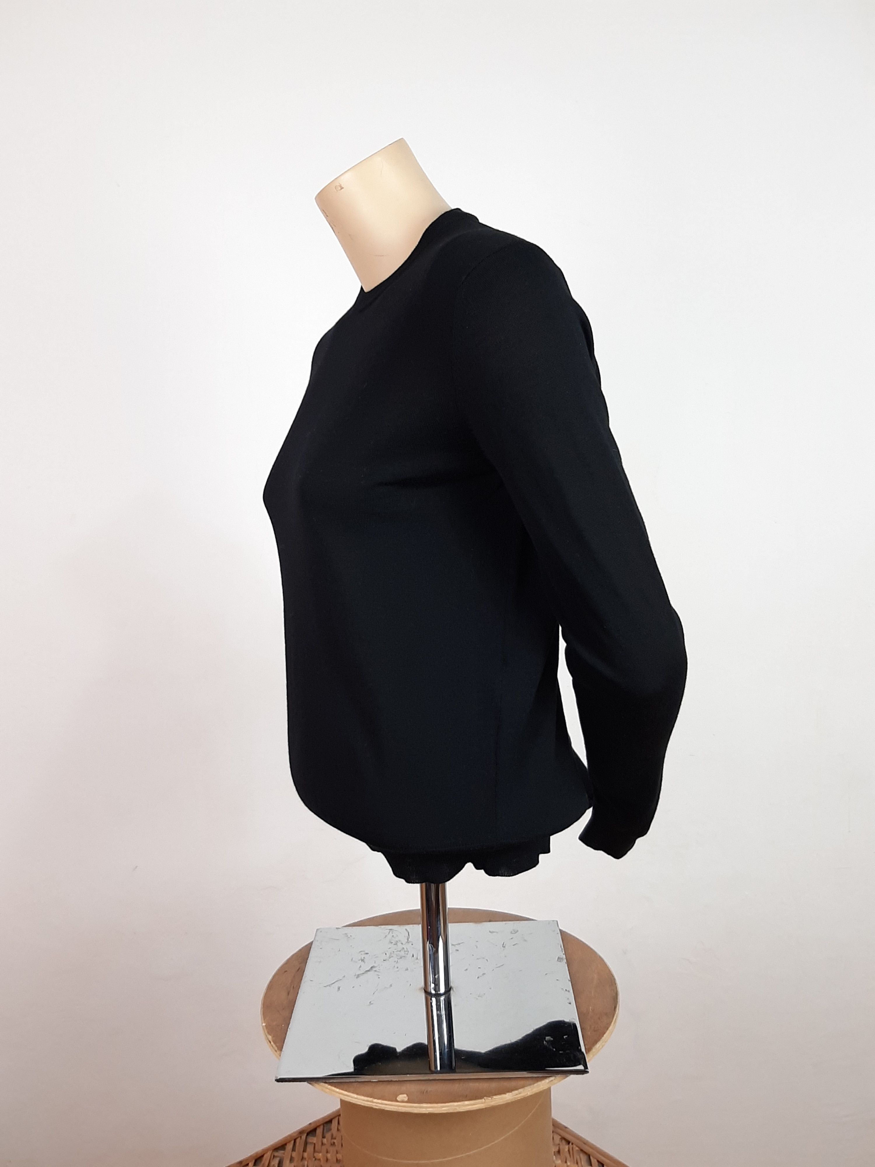 Balenciaga Balenciaga Back Logo Sweater Black Women's Size XS Size XS / US 0-2 / IT 36-38 - 5 Thumbnail
