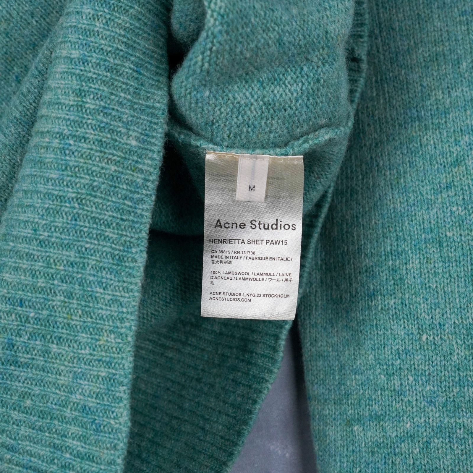 Acne Studios Acne studios aw15 mint green lambswool knit jumper sweater Size M / US 6-8 / IT 42-44 - 8 Thumbnail