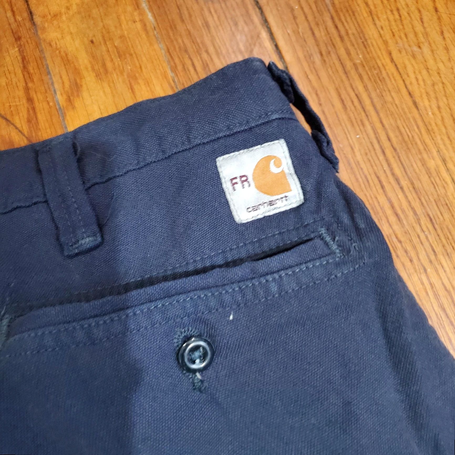 Carhartt Carhartt Cargo Pants Mens 38x30 Blue Flame-Resistant Workwear Straight Leg Cargo Pocket, Slash Pocket, FR Workwear Men Size US 38 / EU 54 - 4 Thumbnail