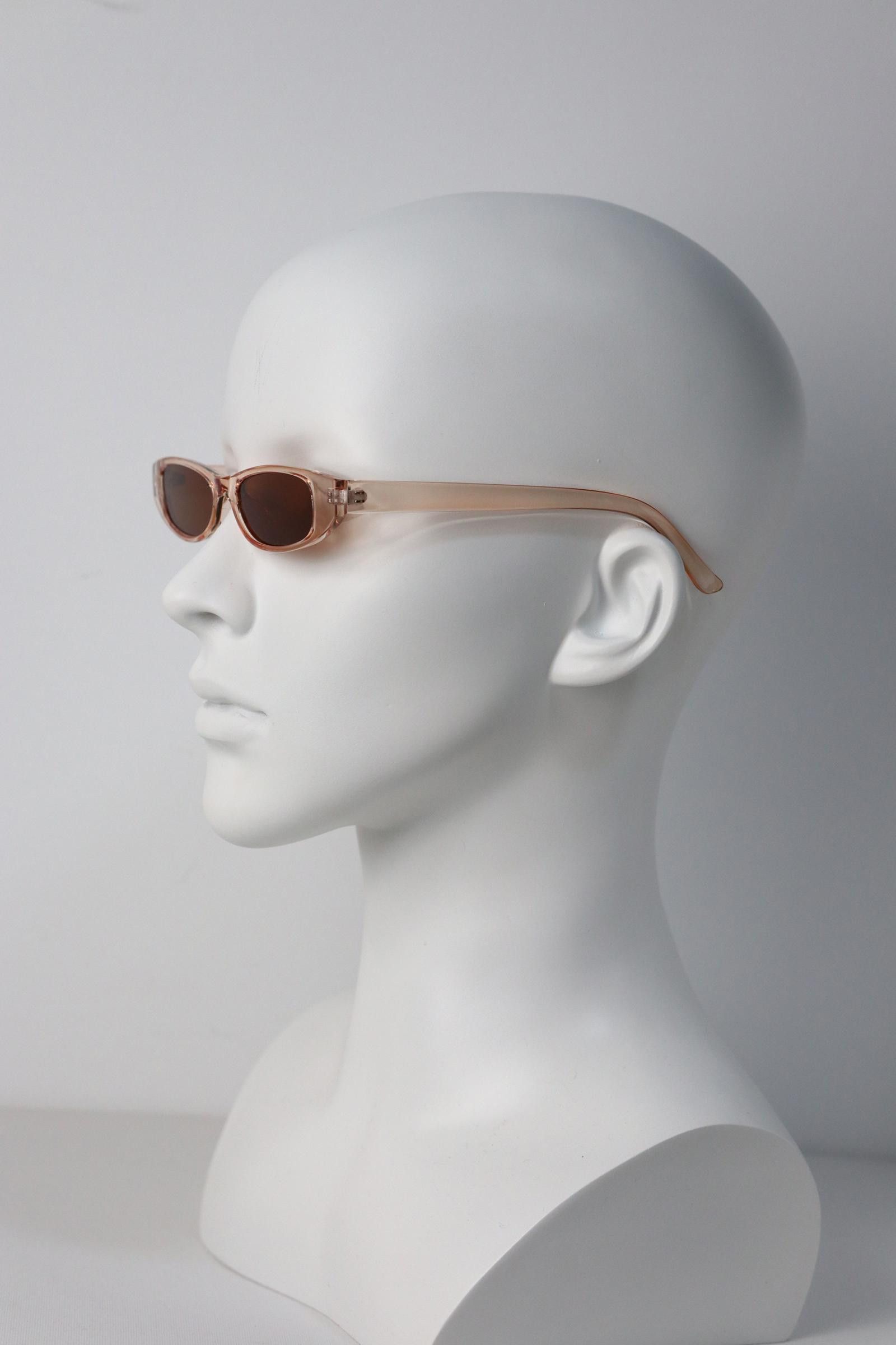 Other Y2k Avant Garde Futuristic Rectangle Champagne Sunglasses OS Size ONE SIZE - 2 Thumbnail