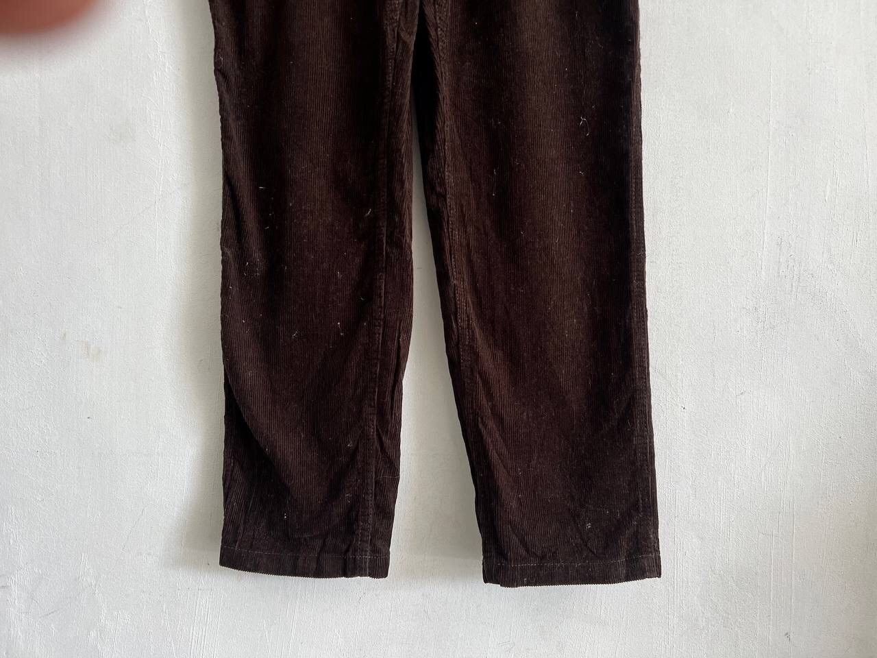 The Smiths Smith’s Workwear Sanforized Brown Corduroi Overalls Size US 33 - 7 Thumbnail