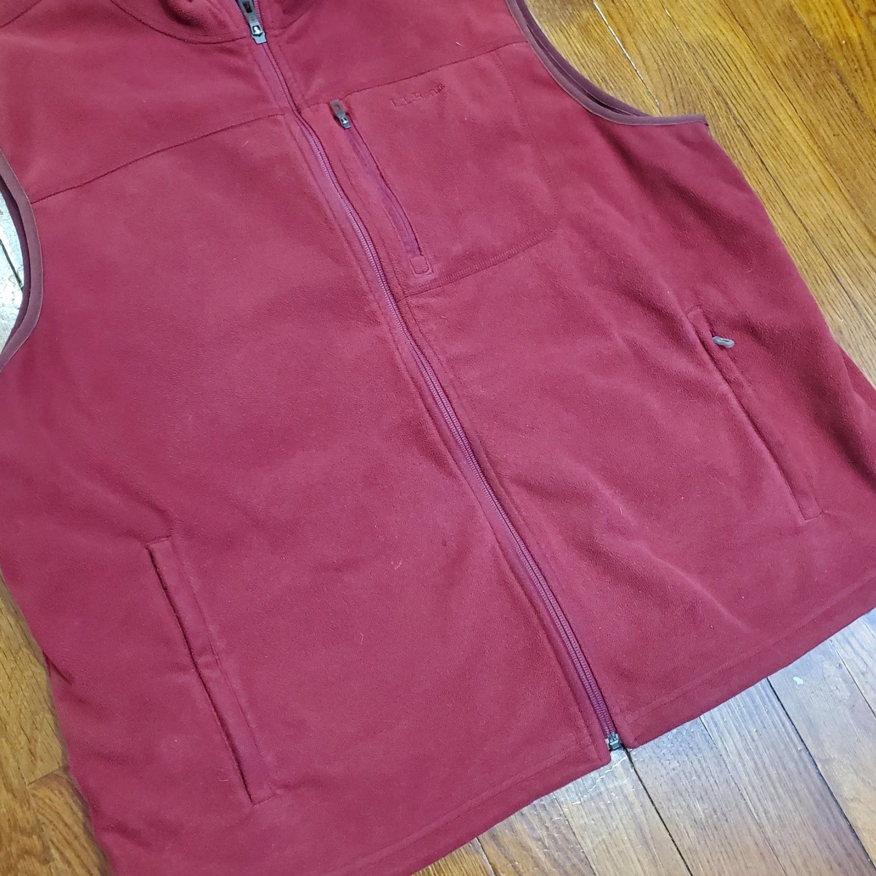 Vintage L.L.Bean Vest Mens 2XL Red Polartec Full Zip Outdoor Casual Warm Fleece Size US XXL / EU 58 / 5 - 2 Thumbnail