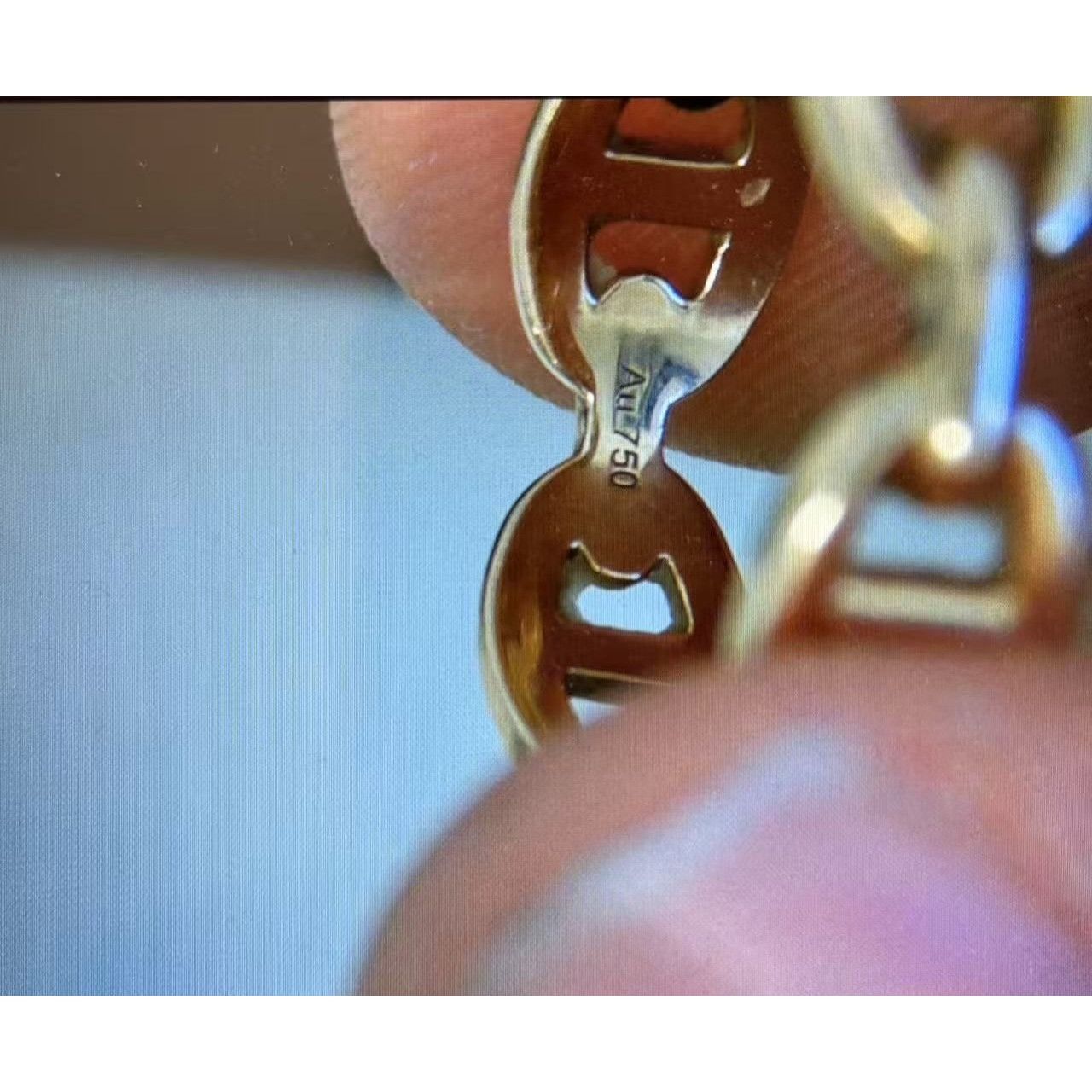 Hermes Hermès 18K Gold Chaine DAncre Enchainee Ring Size 54 With Bo Size ONE SIZE - 5 Thumbnail