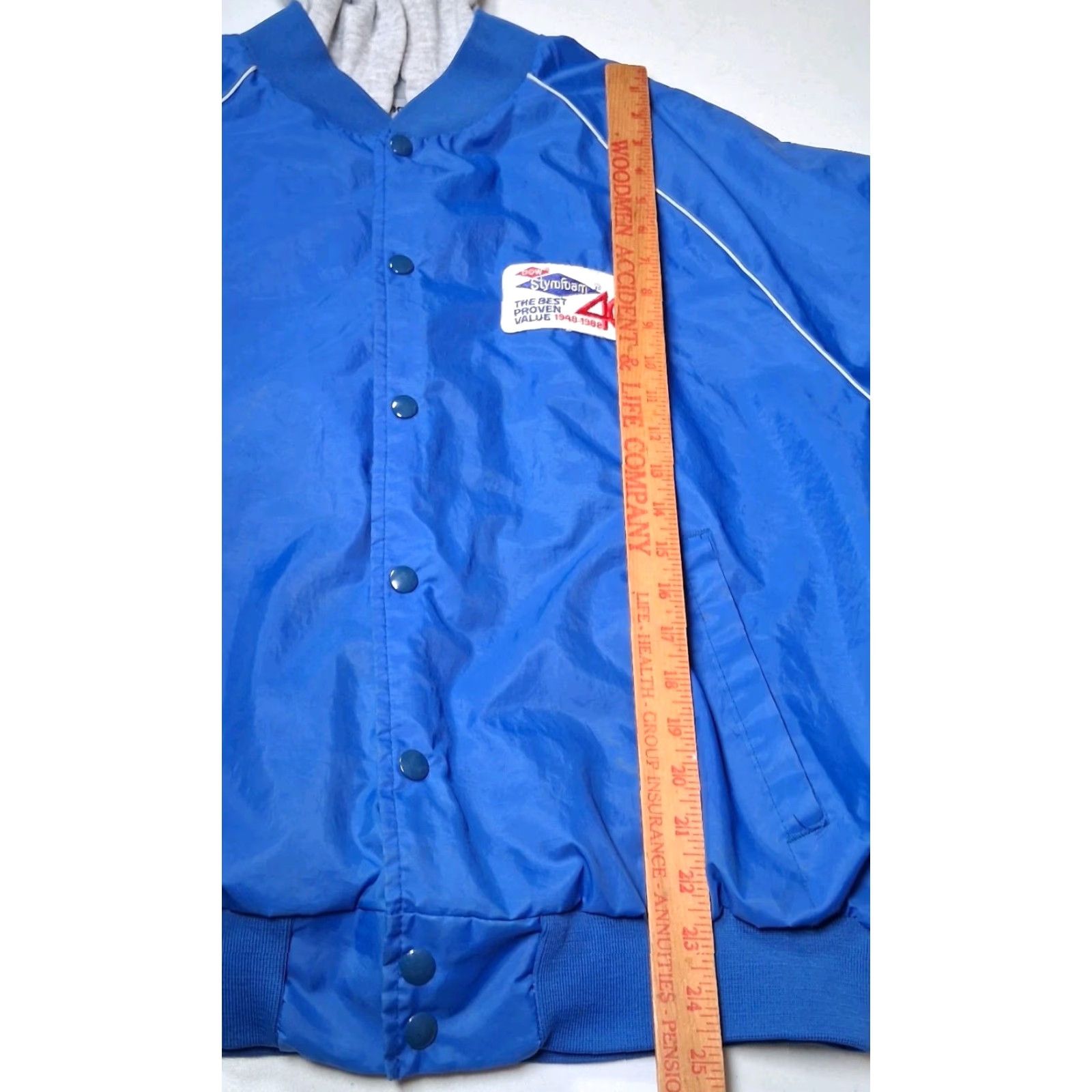 J Brand VINTAGE Swingster Jacket Bomber Jacket Workwear Blue XXL Men Nylon Softshell Solid Size US XXL / EU 58 / 5 - 7 Thumbnail