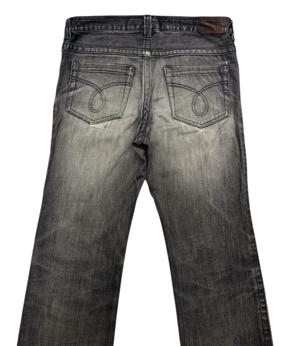 Kapital 🔥CALVIN KLEIN FADED BLACK BOOTCUT FLARE JEANS Size US 34 / EU 50 - 4 Thumbnail