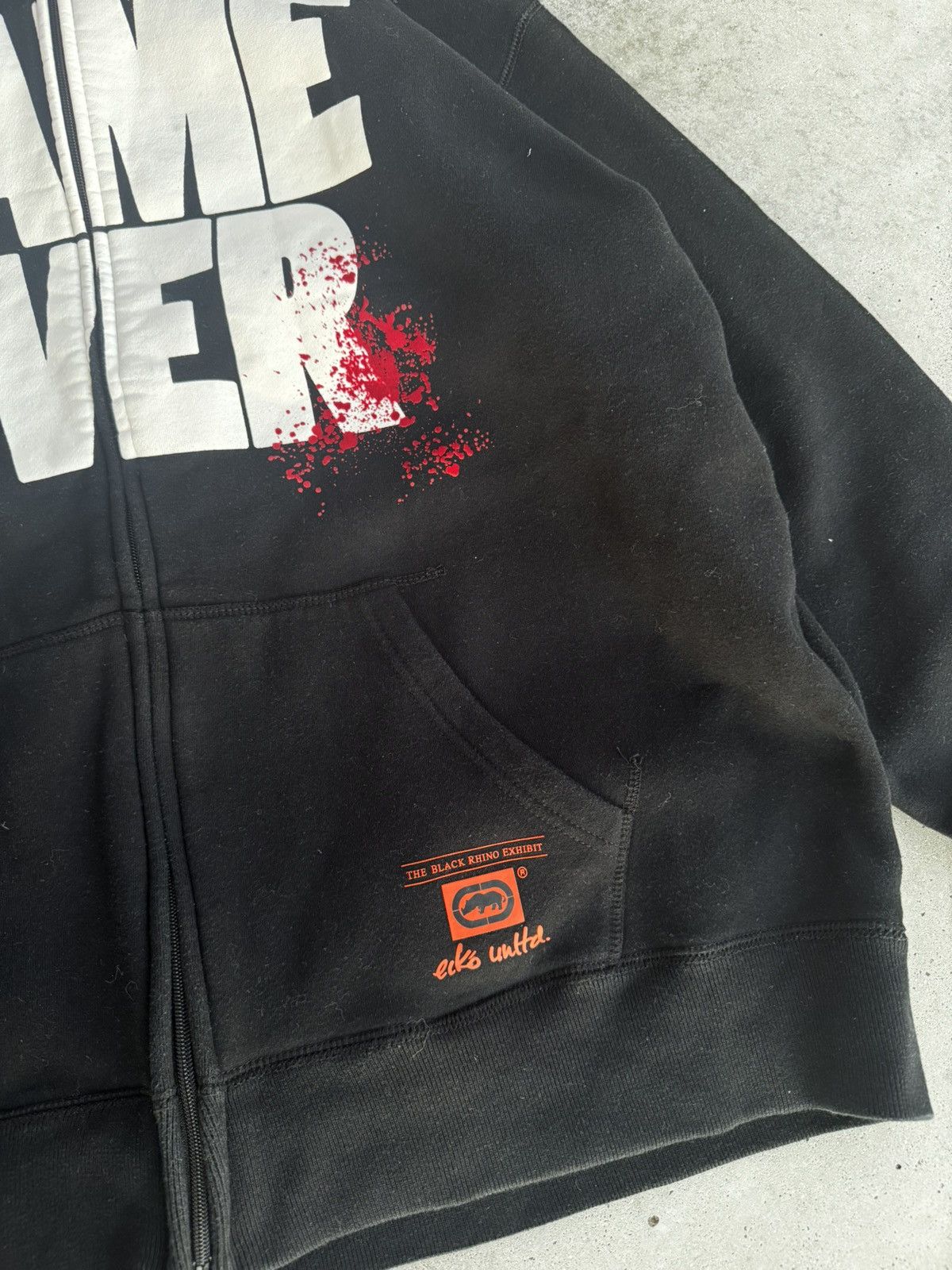 Ultra Rare Crazy Saw x Ecko Unltd 2009 Vintage Shark Hoodie