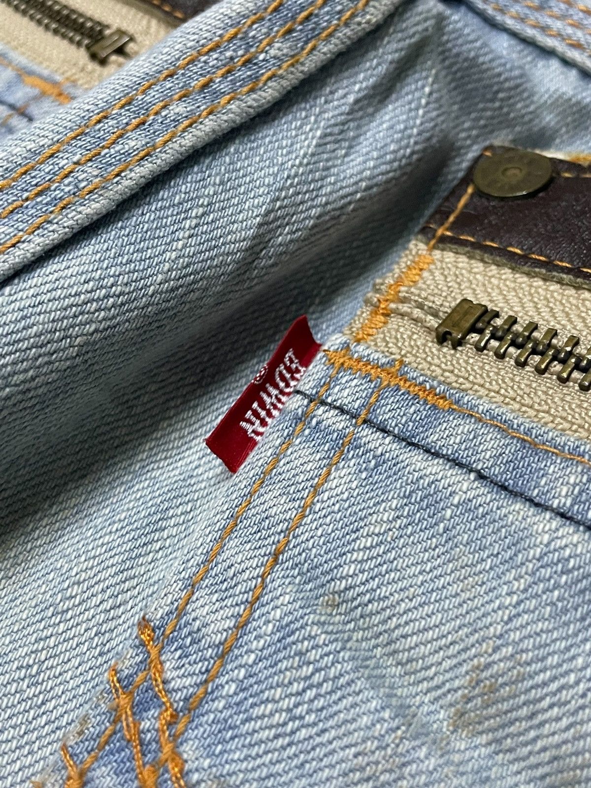 Edwin × Hysteric Glamour × Le Grande Bleu (L.G.B.) Edwin 503 Blue Trip Surf Edition Patched Flared Jeans Size US 30 / EU 46 - 22 Thumbnail