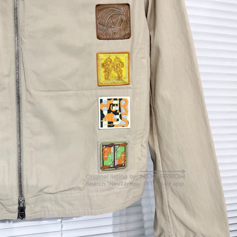 Hermes Hermes Jacket, Jacket with Flying Horse Embroidery, Leathe Size US M / EU 48-50 / 2 - 4 Thumbnail