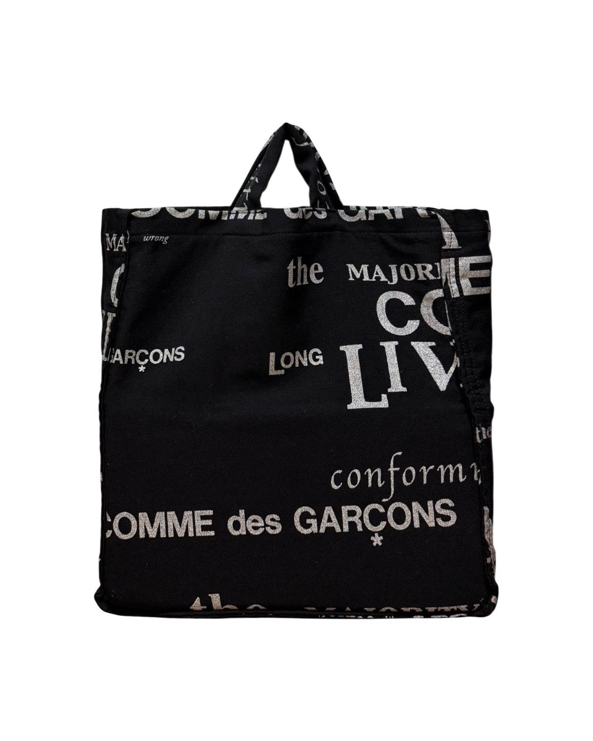 Comme des Garcons COMME DES GARÇONS Fall Winter 2003 Typography Logo Tote Bag Size ONE SIZE - 2 Thumbnail