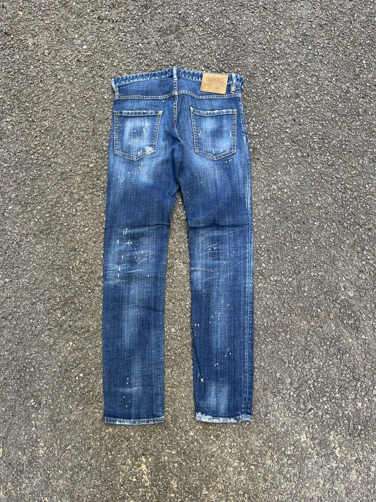 Dsquared2 Distressed Denim DSQUARED2 Jeans Paint Splash Slim Pants Size US 30 / EU 46 - 11 Thumbnail