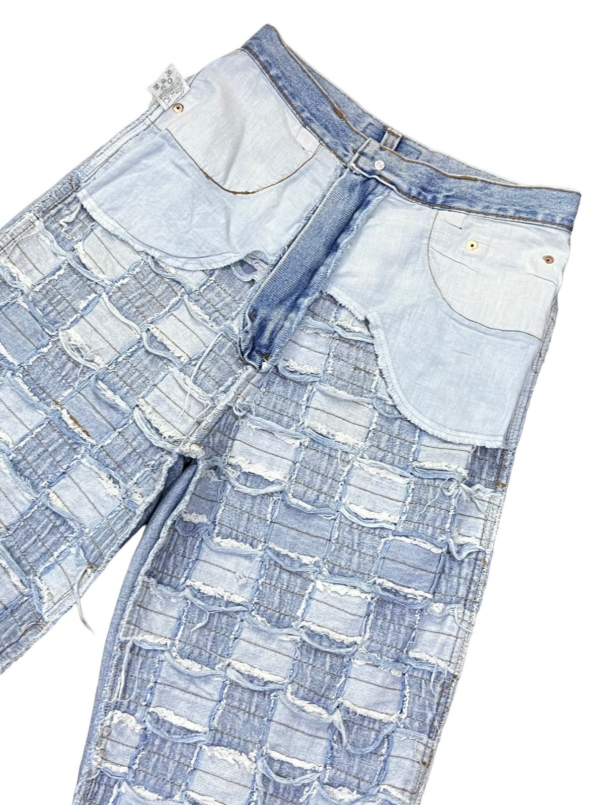 Grailed 🔥FYE! Size 25” High Waisted Checkered Patchwork Denim Size 25" / US 0 / IT 36 - 10 Thumbnail