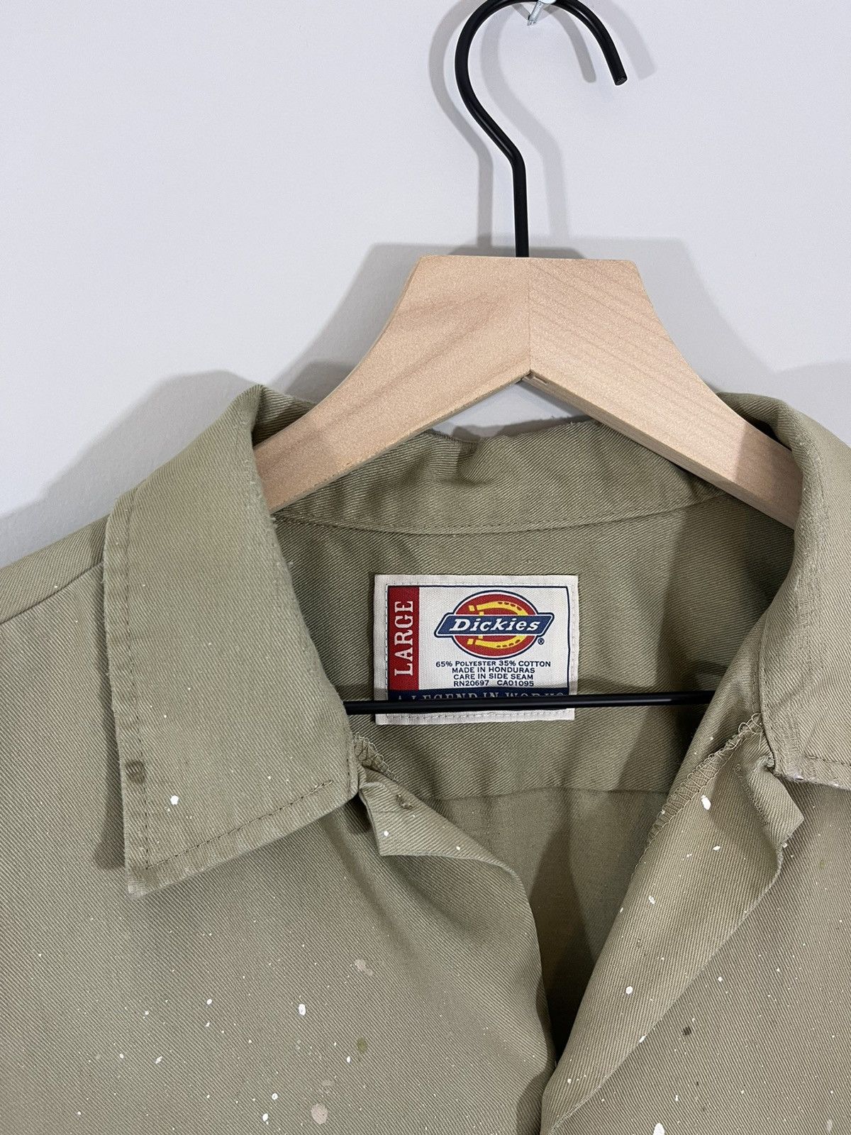 Vintage Thrashed Paint Stain Workwear Faded Shirt Size US L / EU 52-54 / 3 - 5 Thumbnail