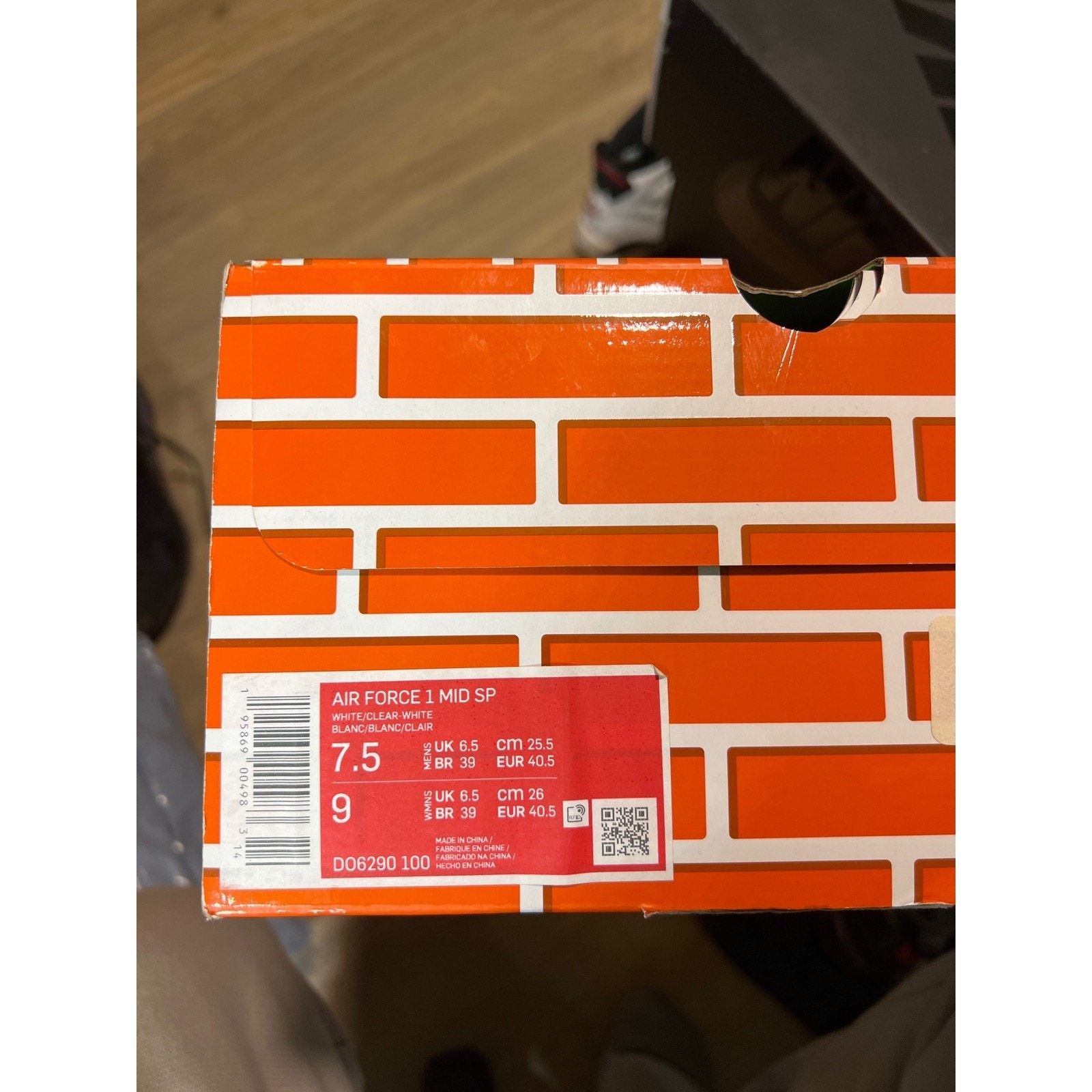Nike × Off-White Nike Off-White X Air Force 1 Mid 'White' Men's size 7.5 Size US 7.5 / EU 40-41 - 6 Thumbnail