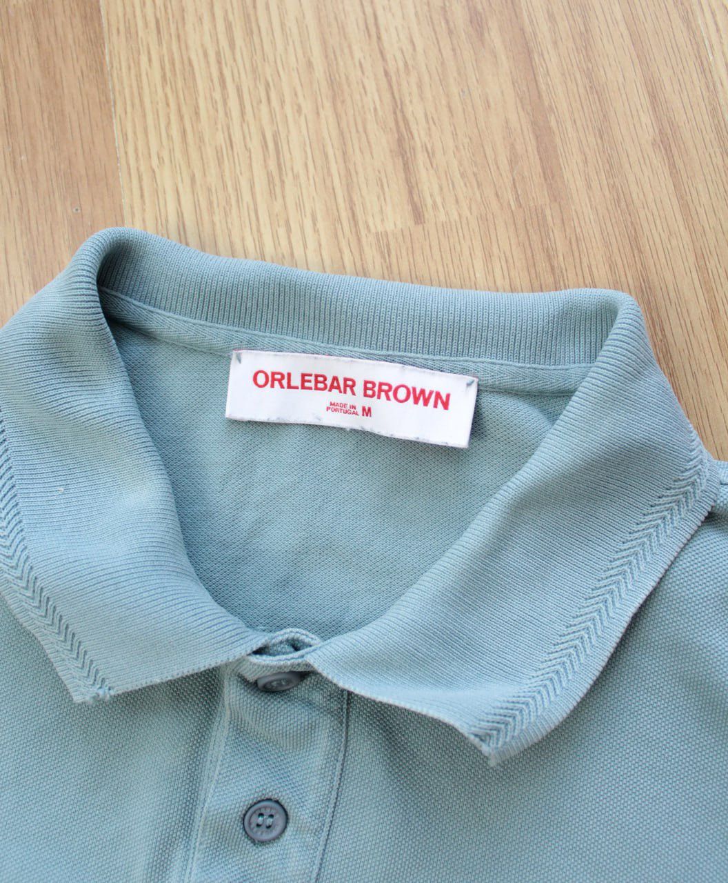 Orlebar Brown 🔥 Orlebar Brown Jarrett Washed Polo Shirt Distressed Blue Size US M / EU 48-50 / 2 - 3 Thumbnail