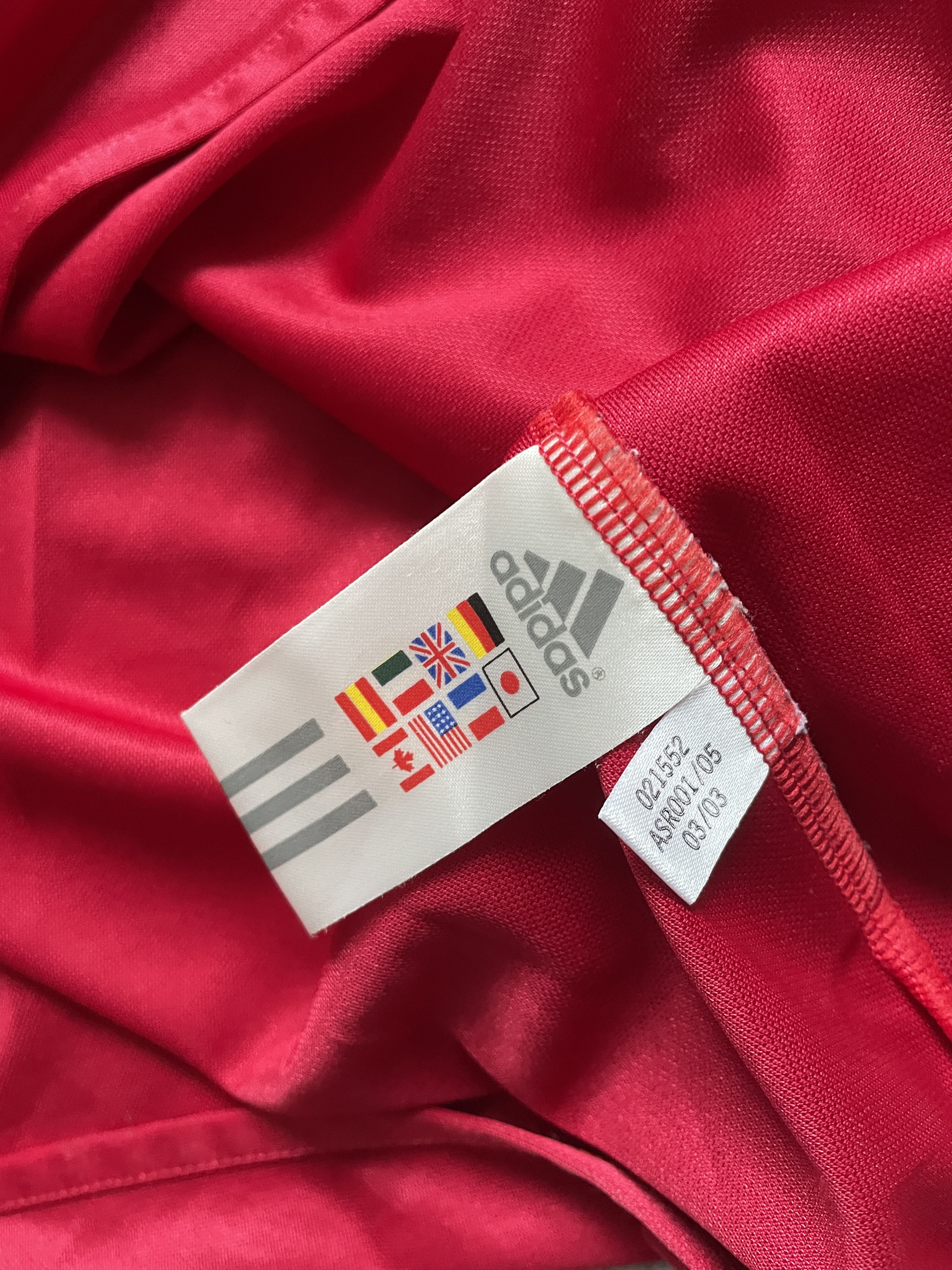 Adidas VINTAGE ADIDAS BAYERN MUNCHEN 2005 BLOKE SOCCER JERSEY Size US L / EU 52-54 / 3 - 4 Thumbnail