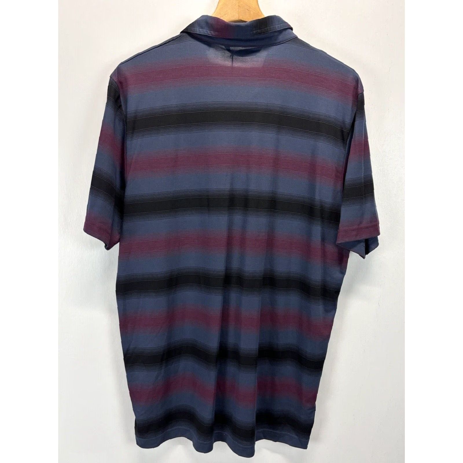 TravisMathew Travis Mathew Mens Polo Shirt XL Multicolor Striped Pima Blend Golf Short Sleeve Size US XL / EU 56 / 4 - 4 Thumbnail
