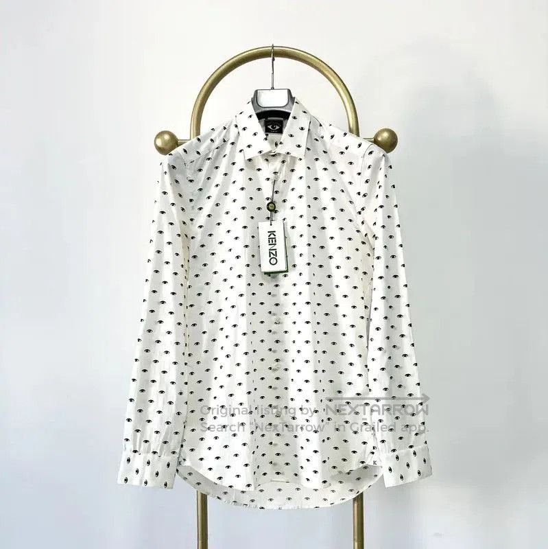 Kenzo KENZO Men's Long Sleeve Cotton Shirt . Size US M / EU 48-50 / 2 - 1 Thumbnail