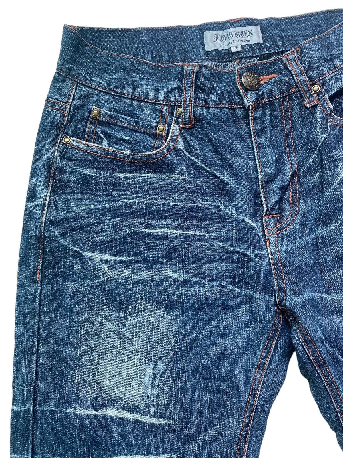 LOWBOX Vintage Lowbox Regular Fit Denim Punk Grunge Style Size US 28 / EU 44 - 3 Thumbnail