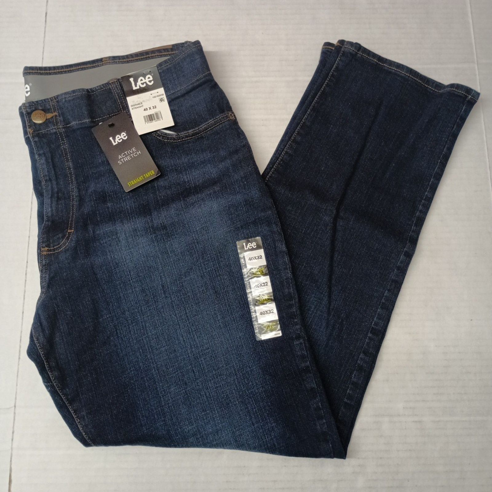 Lee Lee Men's 40x32 Straight Taper Jeans Motion Flex Waist Blue Size US 40 / EU 56 - 1 Thumbnail