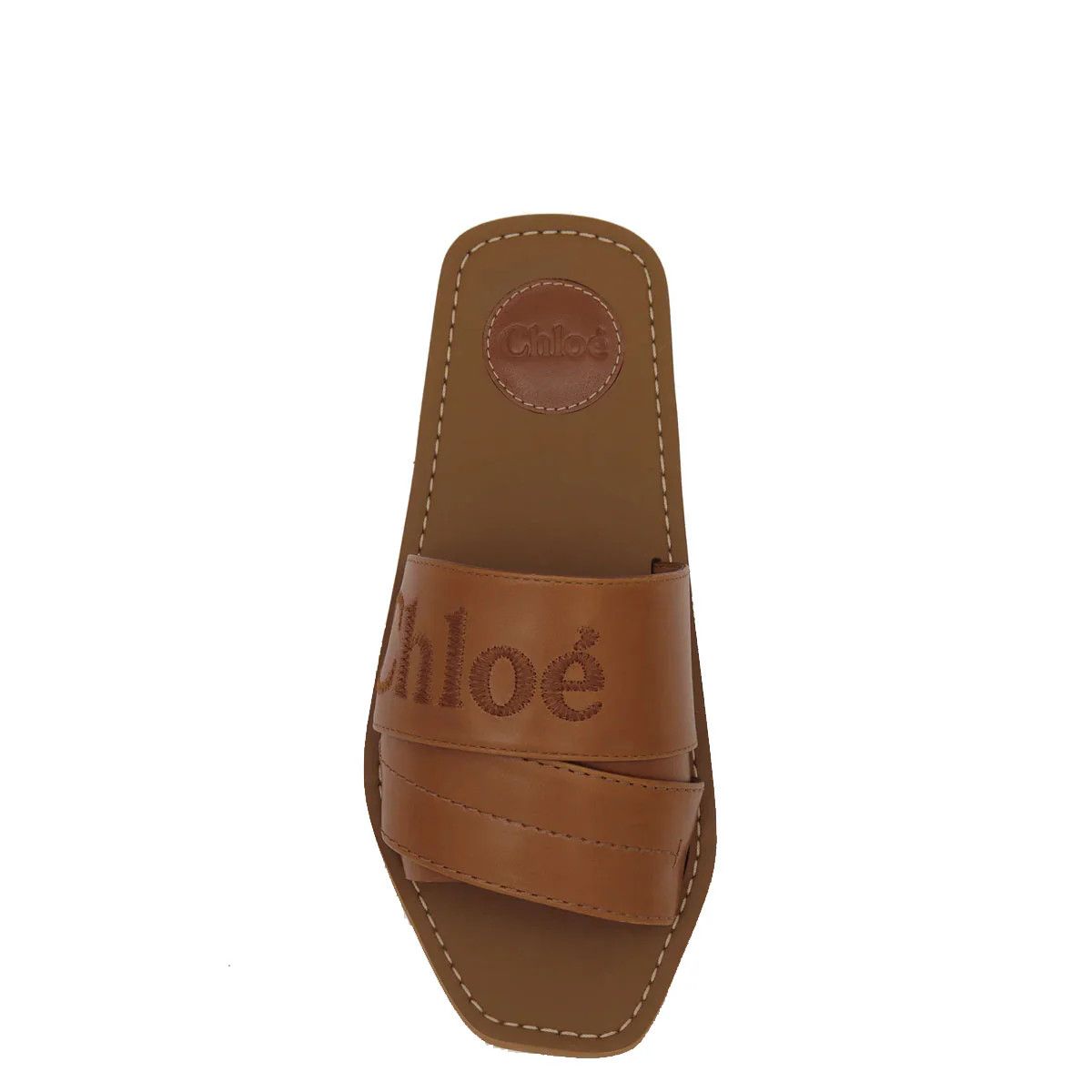 Chloe o1loc1c1024 Woody Slides in Caramello Size US 8 / IT 38 - 3 Thumbnail