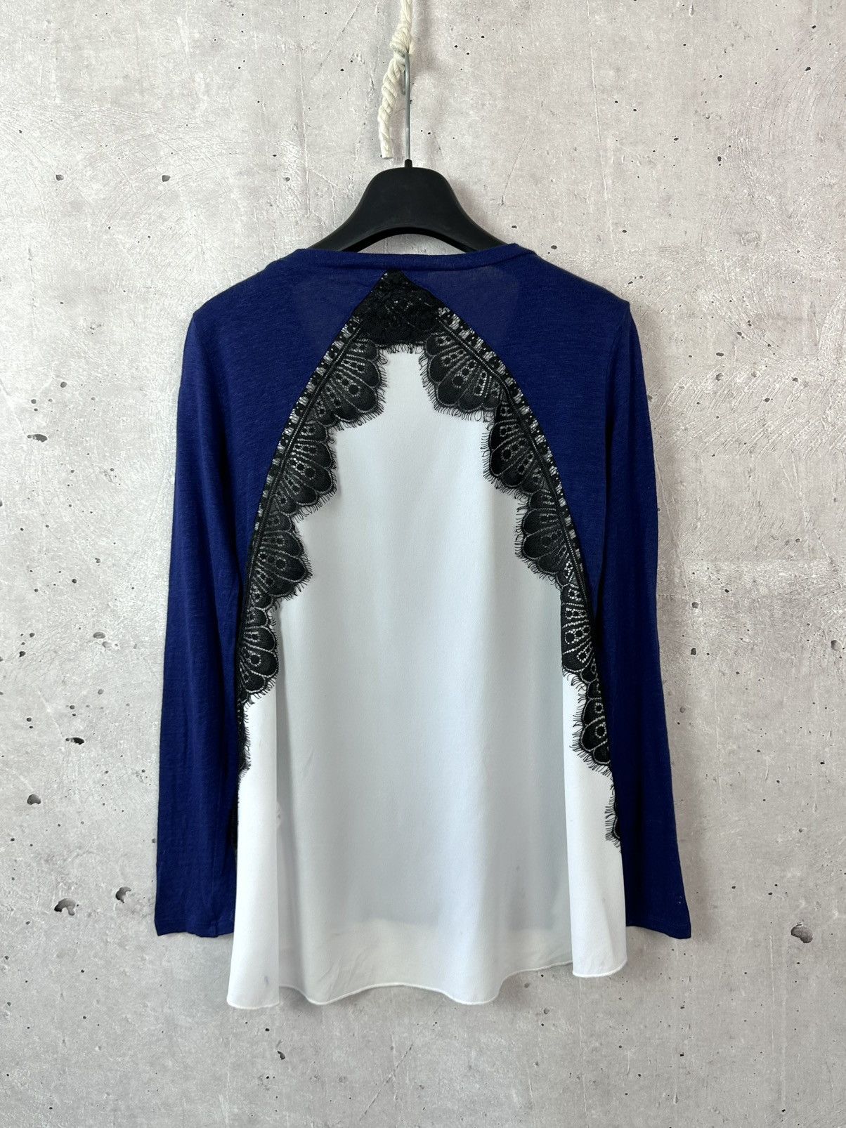 Sandro Sandro Linen Blue Long Sleeve Women’s Jumper Size S / US 4 / IT 40 - 5 Thumbnail