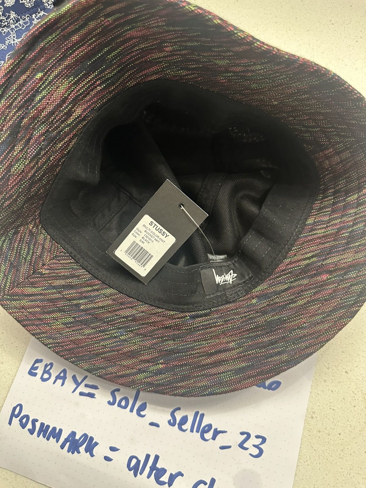 Stussy Stussy Multi Colour Knit Bucket Hat Size ONE SIZE - 3 Thumbnail