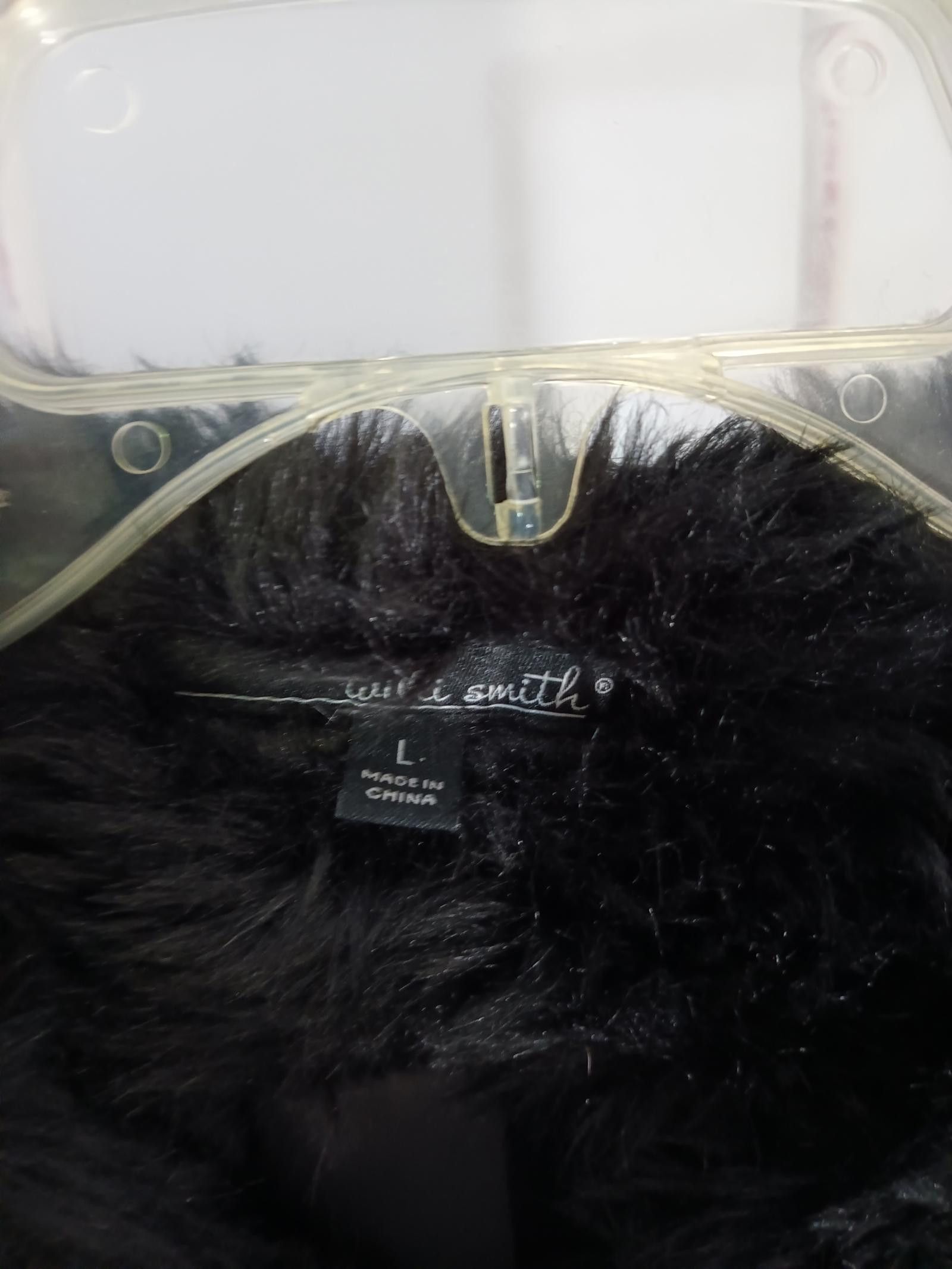 Willi Smith Willi Smith Black Faux Fur Jacket - Luxurious & Stylish Size L / US 10 / IT 46 - 2 Thumbnail