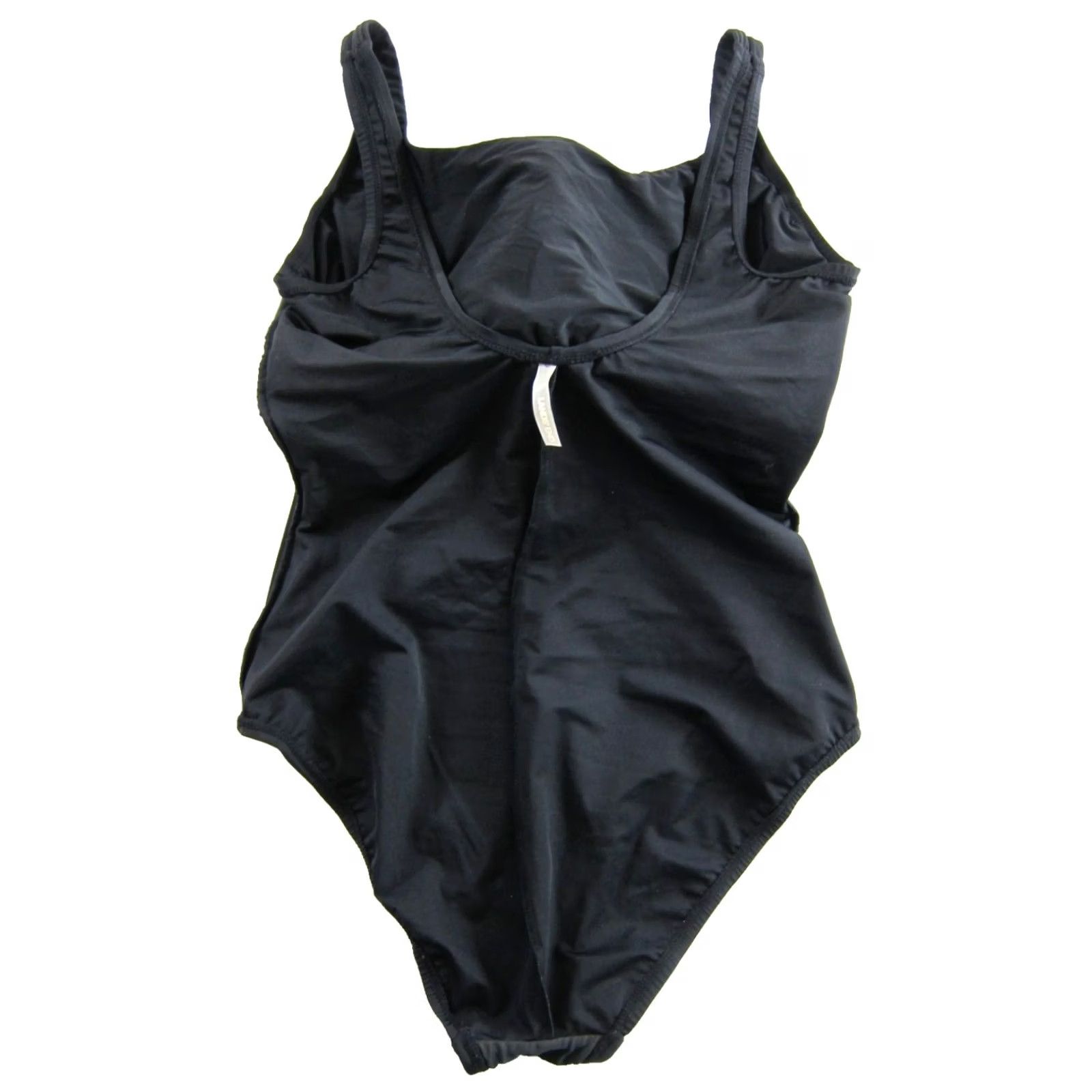 Lands' End Lands' End Black Ruched Built In Bra Slimming One Piece Swimsuit 8DDD Womens Navy? Size ONE SIZE - 5 Thumbnail