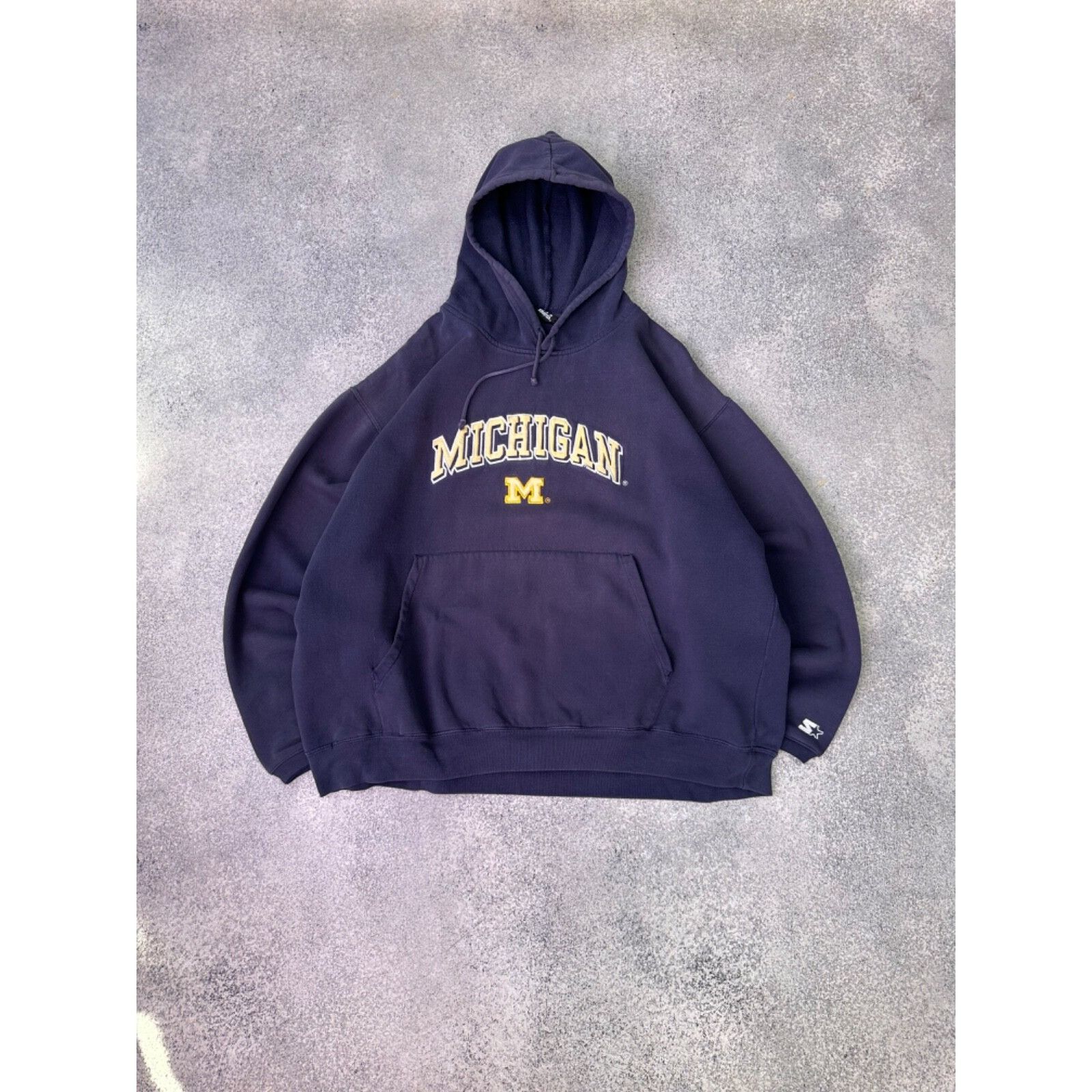 Starter VTG Starter Michigan Wolverines USA Boxy Oversized Fit Navy Size US L / EU 52-54 / 3 - 1 Thumbnail