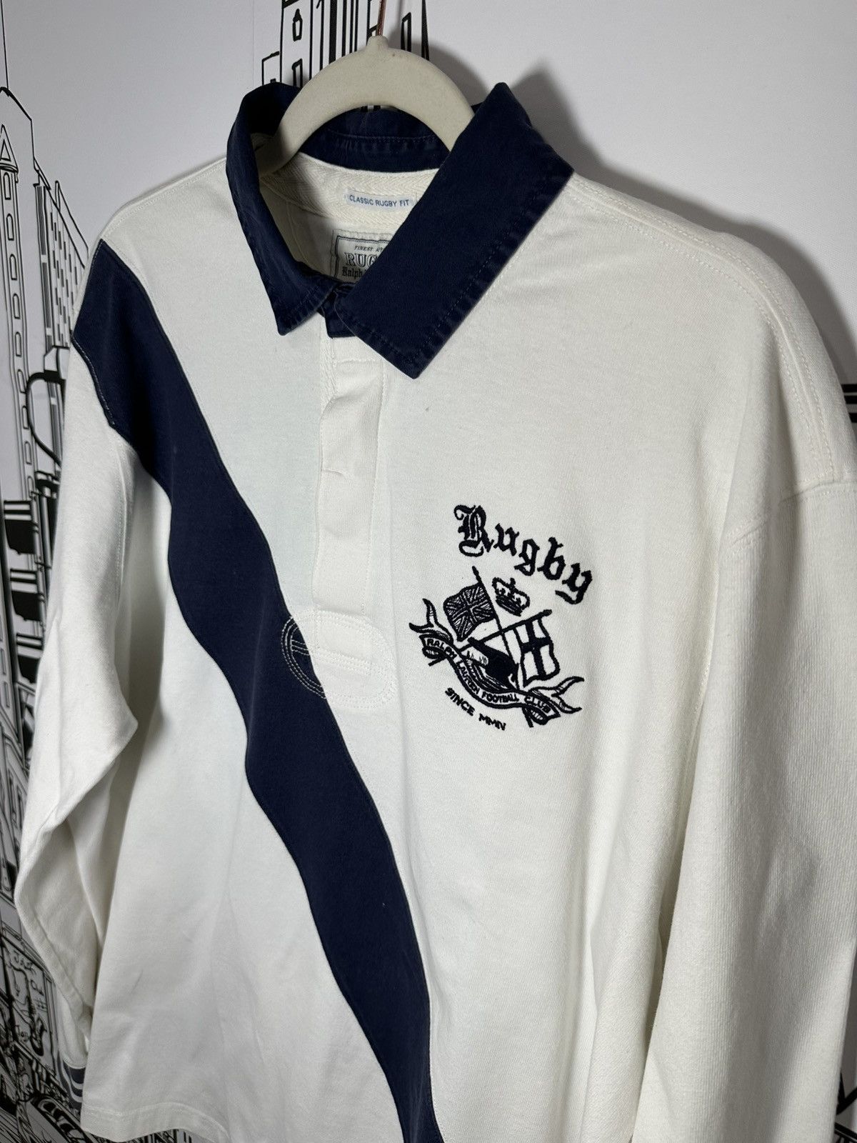 Rugby Ralph Lauren Rugby Ralph Lauren Old Boyz Rugby White XL Size US XL / EU 56 / 4 - 3 Thumbnail