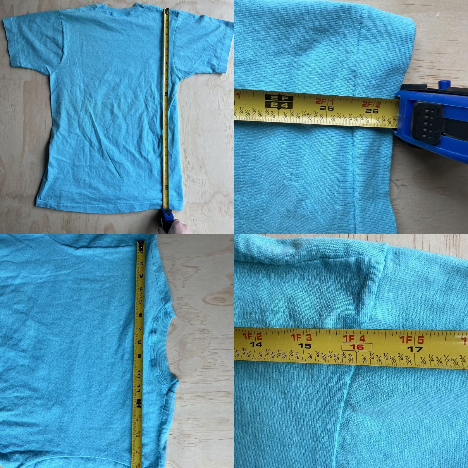Fruit Of The Loom VINTAGE Fruit Of The Loom T-Shirt Mens Medium Myrtle Beach S. Carolina Graphic Print Crew Neck Short Sleeve USA Blue Turquoise Back Plain Front Size US M / EU 48-50 / 2 - 8 Thumbnail