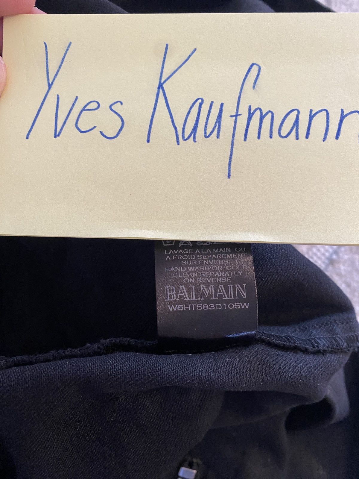 Balmain Balmain Trousers Black Cotton (Size S) Size US 30 / EU 46 - 7 Thumbnail