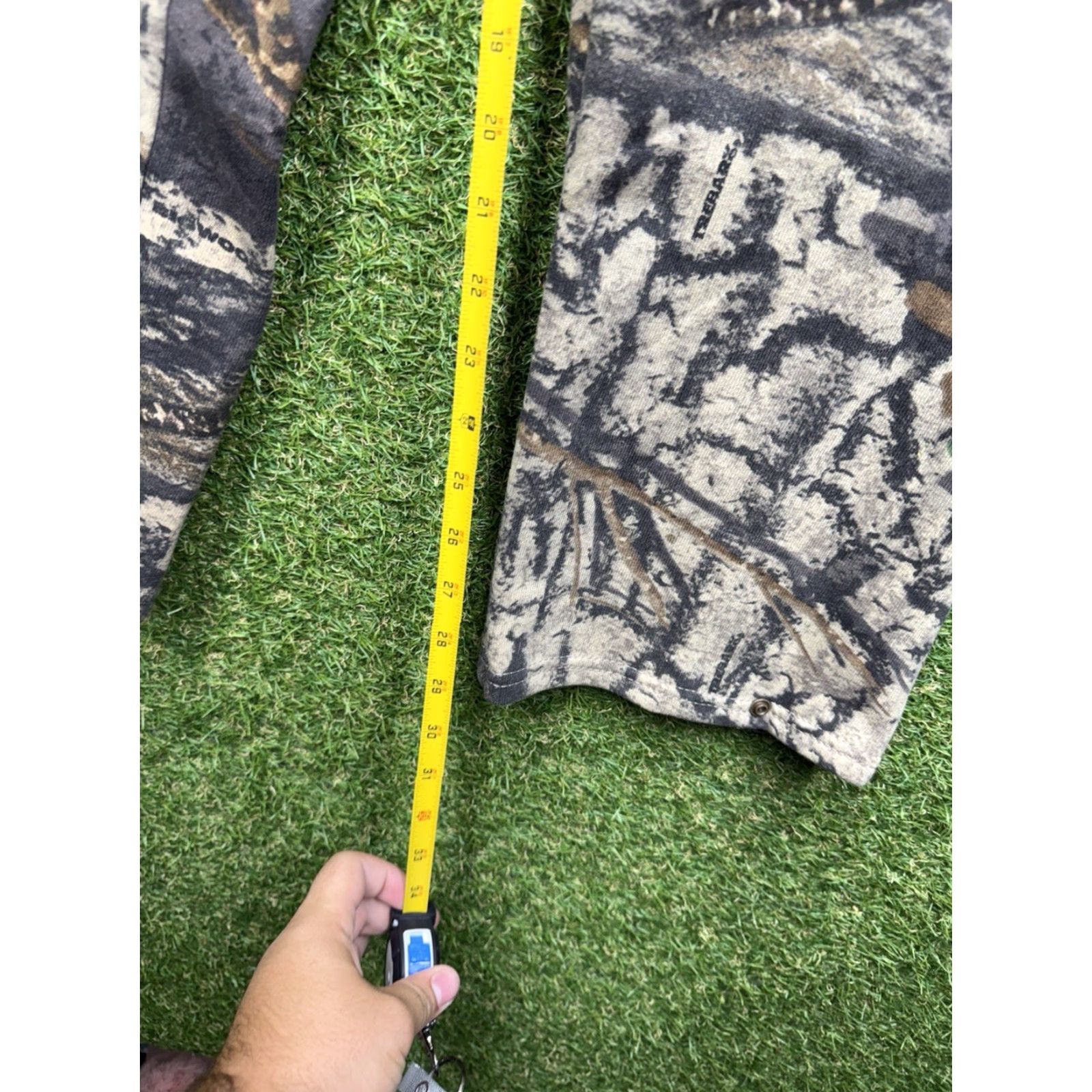 Jerzees VINTAGE Jerzees Outdoors Mossy Oak Break Up Sweatpants Mens M Camouflage Green Cotton Polyester Pockets Adjustable Waist Grunge USA Size US 31 - 6 Thumbnail