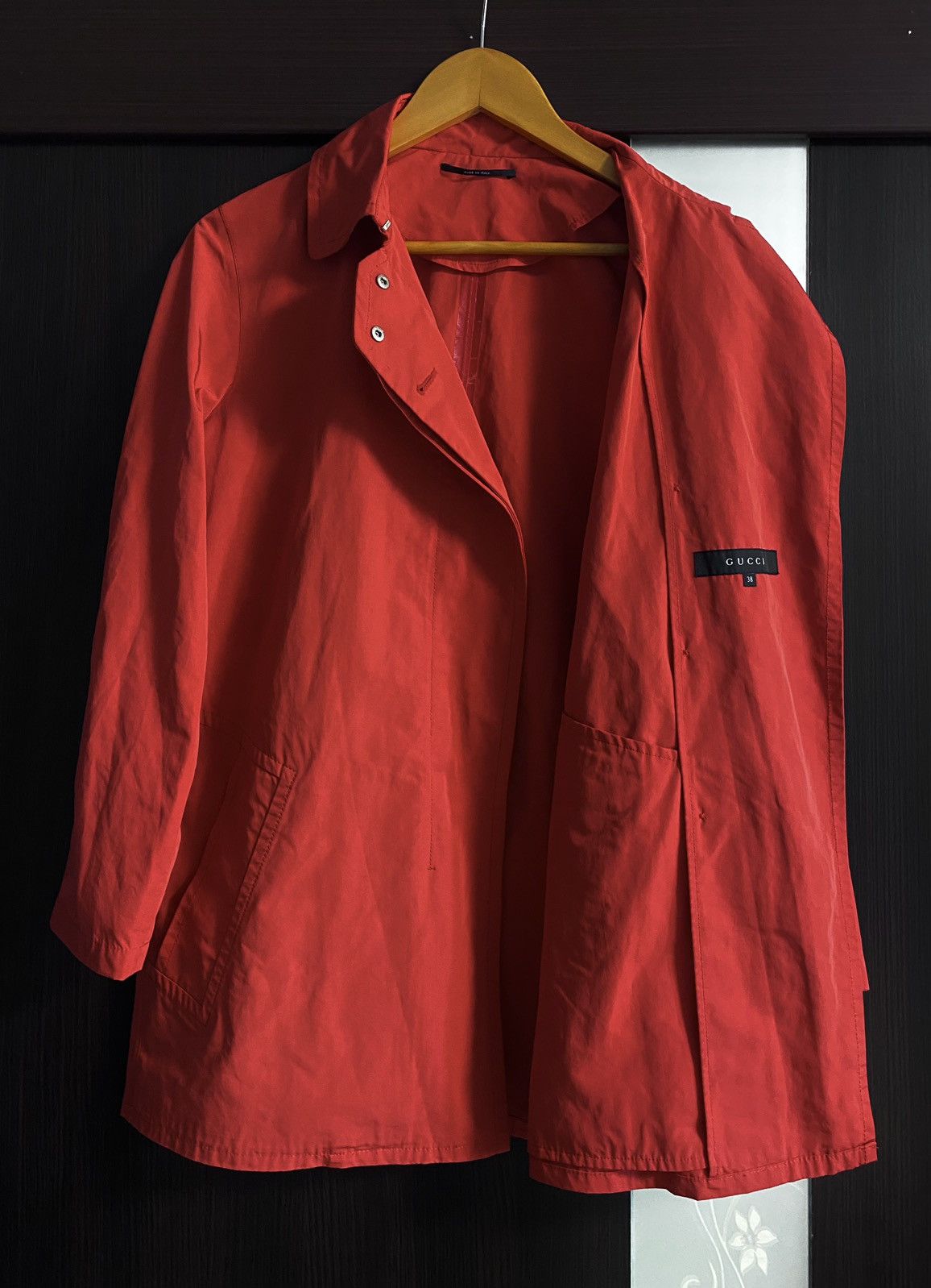 Gucci Gucci 2009 Red Polyester Trench Coat Water/Windproof Jacket Size XS / US 0-2 / IT 36-38 - 7 Thumbnail