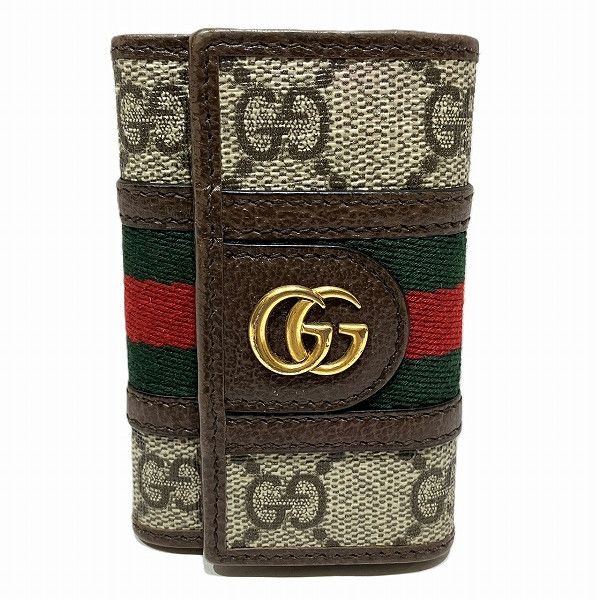 Gucci Gucci Gucci GG Supreme Ophidia Key Case 603732 Canvas Key Holder 603732 in Good Condition Size ONE SIZE - 1 Thumbnail