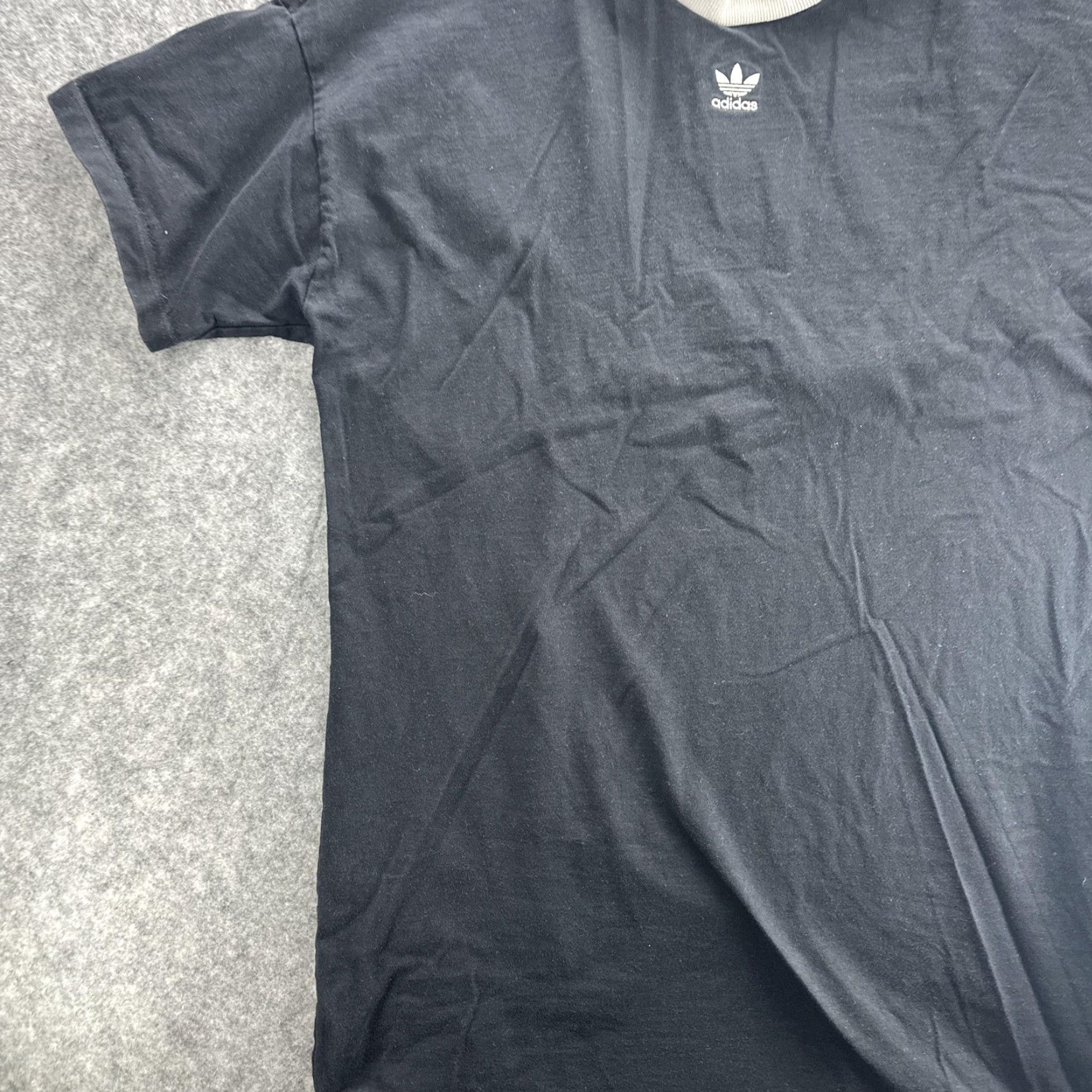 Adidas VINTAGE Adidas Ringer Shirt Men's XL Black White Trefoil Graphic Athletic Casual Size US XL / EU 56 / 4 - 4 Thumbnail