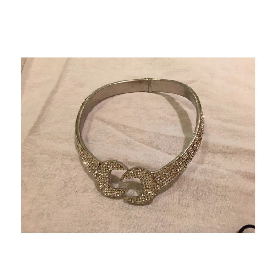 Moschino Moschino Couture Jeremy Scott Crystal Wrench Choker Necklace Size ONE SIZE - 2 Thumbnail