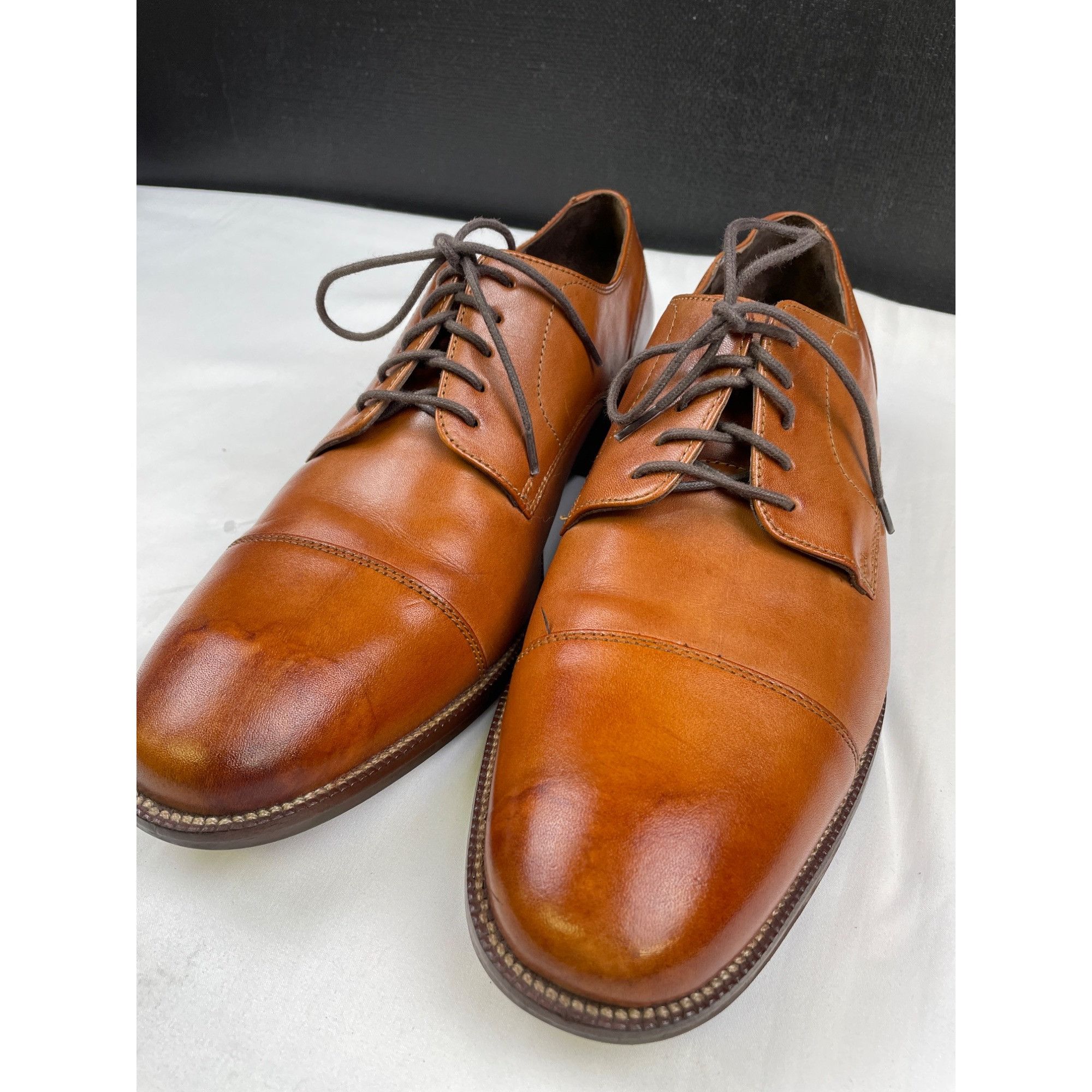 Cole Haan Cole Haan Men's Brown Leather Cap toe Oxfords/ Shoes SIze 9 Size US 9 / EU 42 - 4 Thumbnail