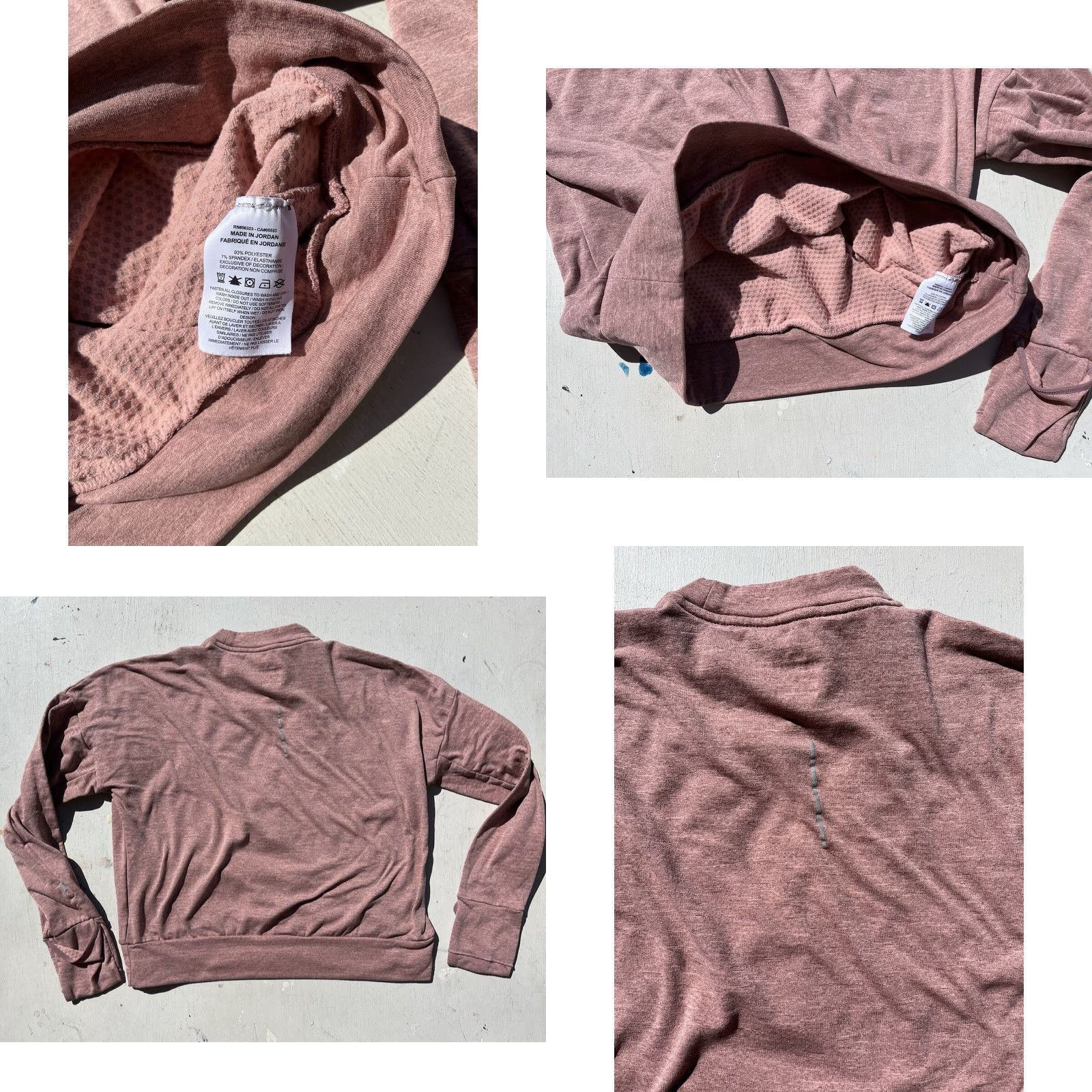 Nike Nike Women's Sweatshirt Pink Taupe Logo S Pullover Running Activewear Gym Glove Size S / US 4 / IT 40 - 8 Thumbnail