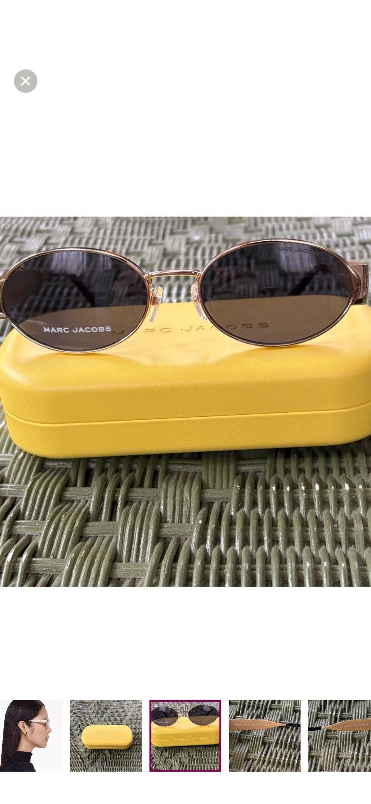 Marc Jacobs Marc Jacobs Classic Logo Round Sunglasses Size ONE SIZE - 8 Thumbnail