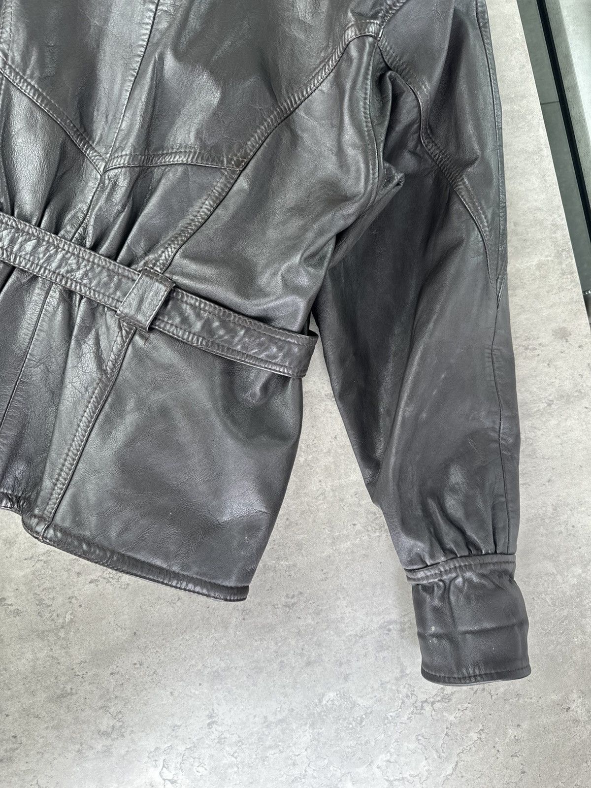 Japanese Brand Vintage Leather Jacket Size M / US 6-8 / IT 42-44 - 10 Thumbnail