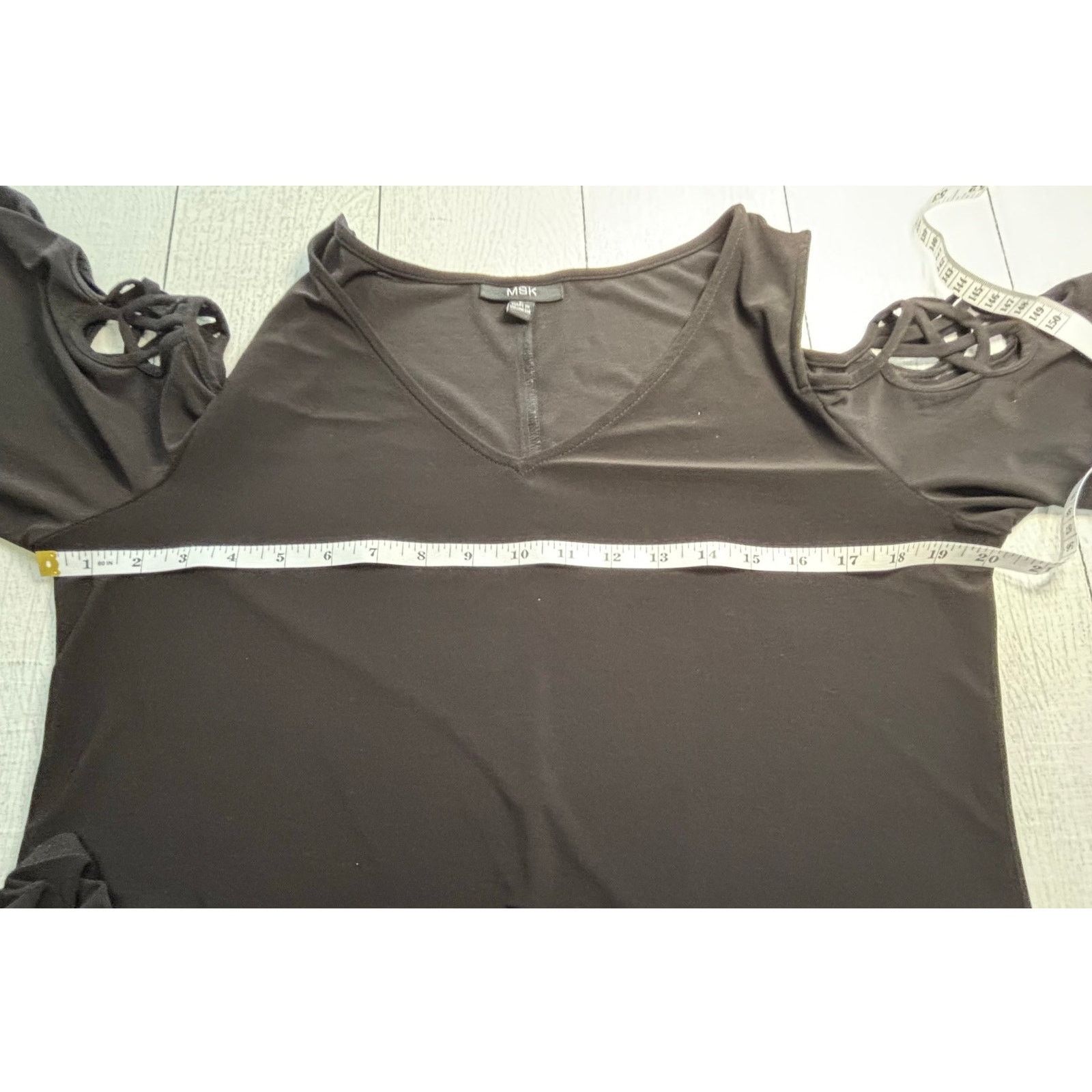 Other MSK Black Cold Shoulder Cocktail Dress Size Large Size L / US 10 / IT 46 - 6 Thumbnail