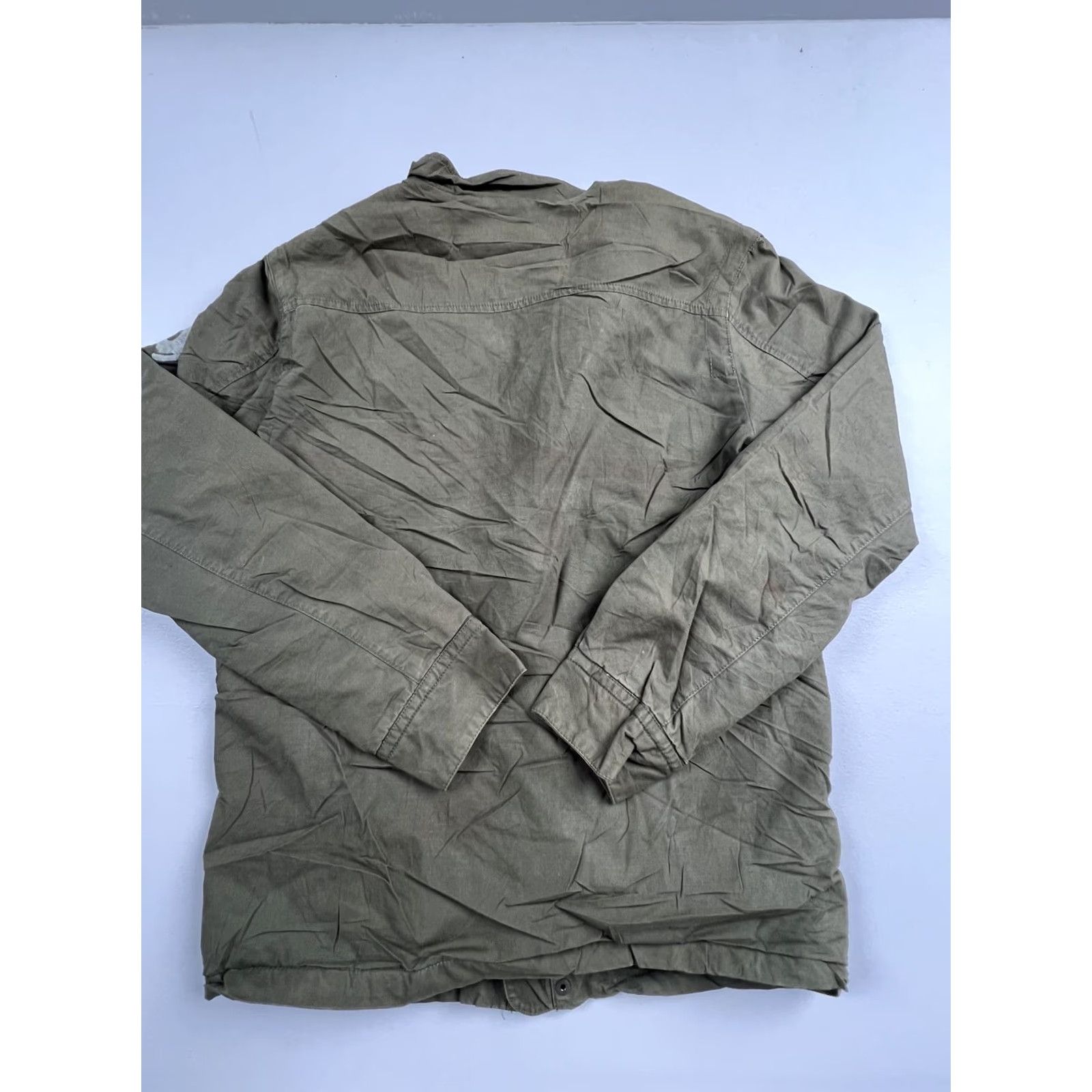 Vintage Tony Hawk Jacket Mens Small Green Canvas Military Full Zip Lined Pocketed Size US S / EU 44-46 / 1 - 2 Thumbnail