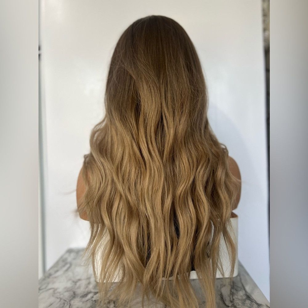 Other Blonde Balayage Wavy Brown Rooted Light Ash Blonde Wig 28 I Size ONE SIZE - 6 Thumbnail