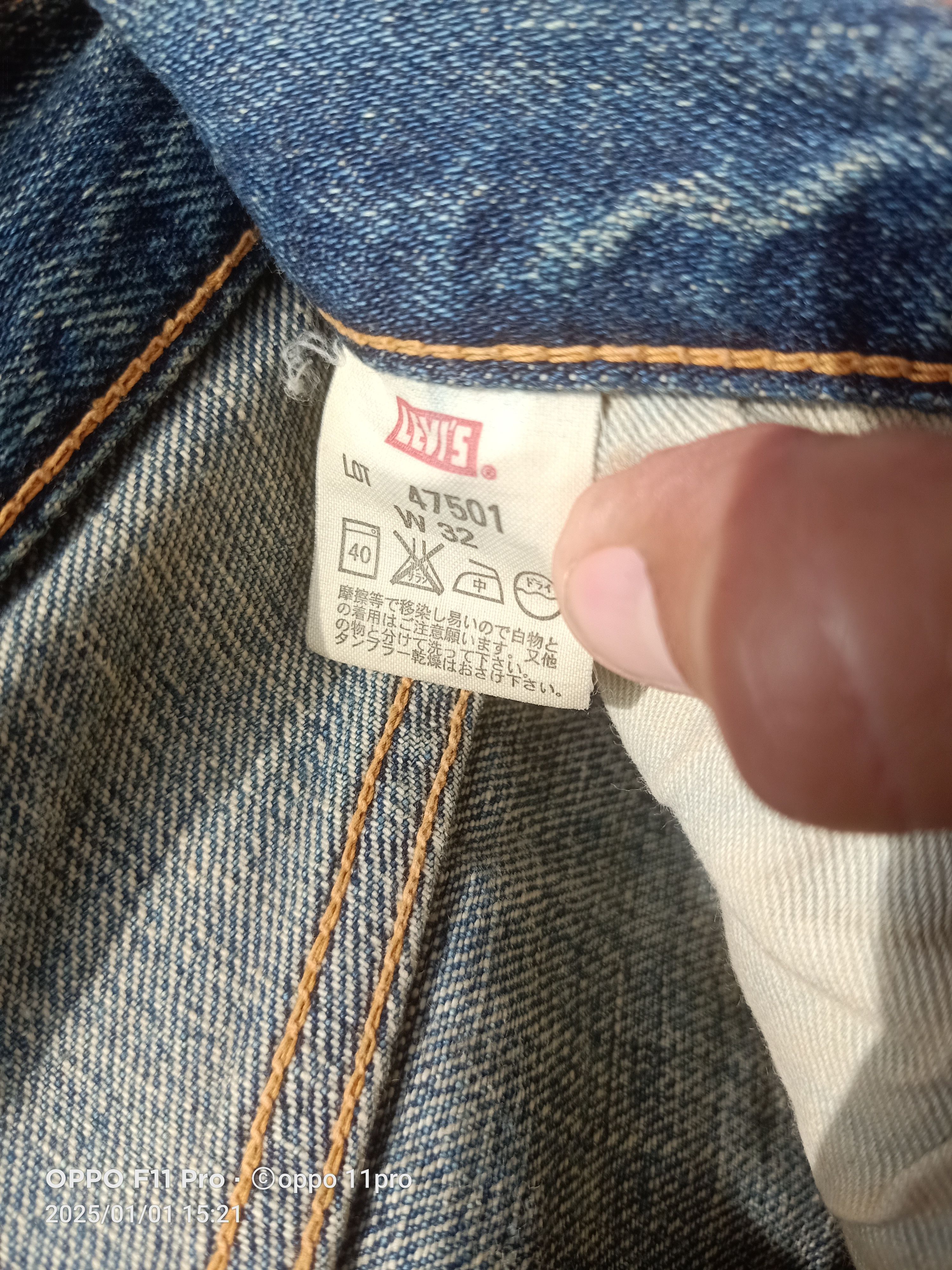 Levi's × Levi's Vintage Clothing Vintage Levi's Big E 47501 Denim Selvedge Size US 31 - 4 Thumbnail
