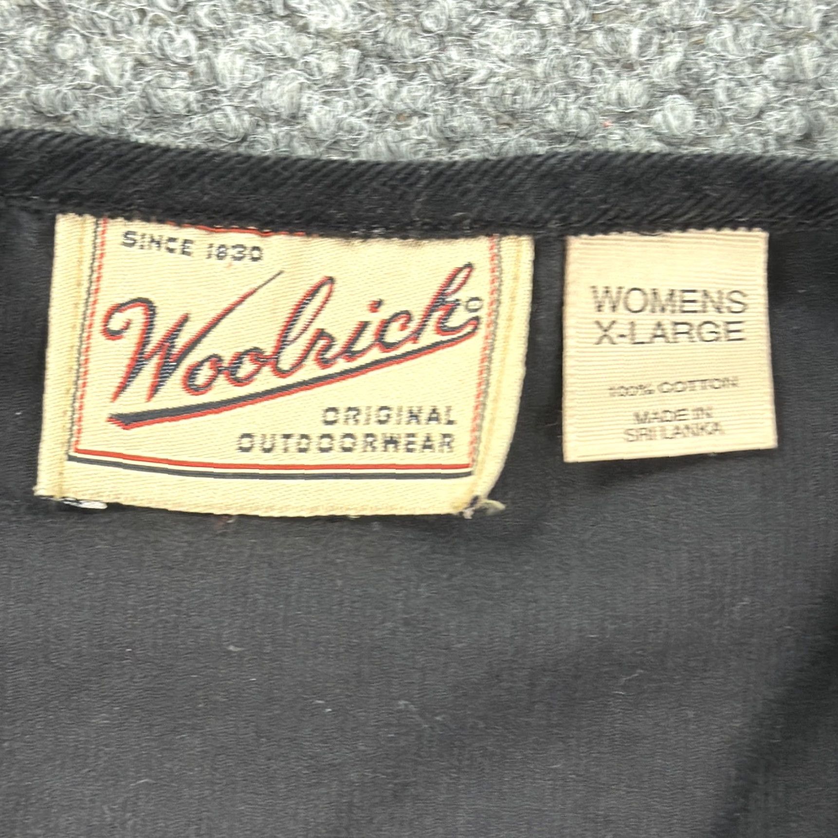 Vintage VEST Woolrich Womens XL Black Tapestry Animal Print Corduroy Back Lined Size XL / US 12-14 / IT 48-50 - 4 Thumbnail