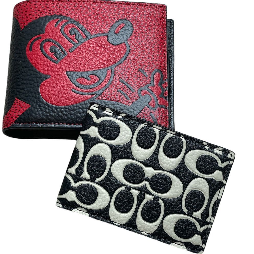 Coach Disney Mickey Mouse X Keith Haring In Wallet